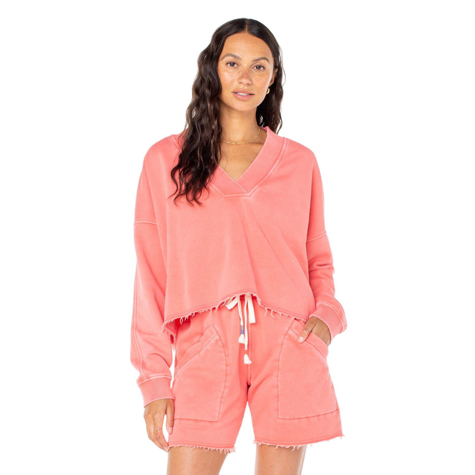 Roxy-Lowland-Top---Women-s-Sugar-Coral-Solid