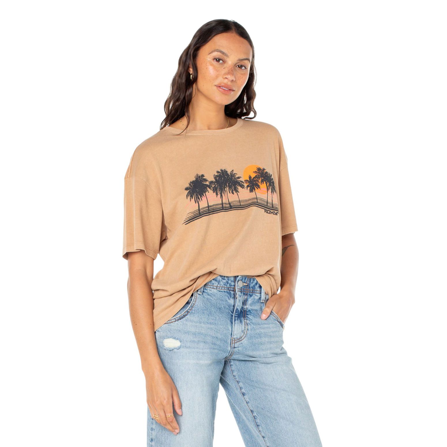 Roxy-Palm-Stripe-Tee---Women-s-Praline-Sol-Stamp-Emby