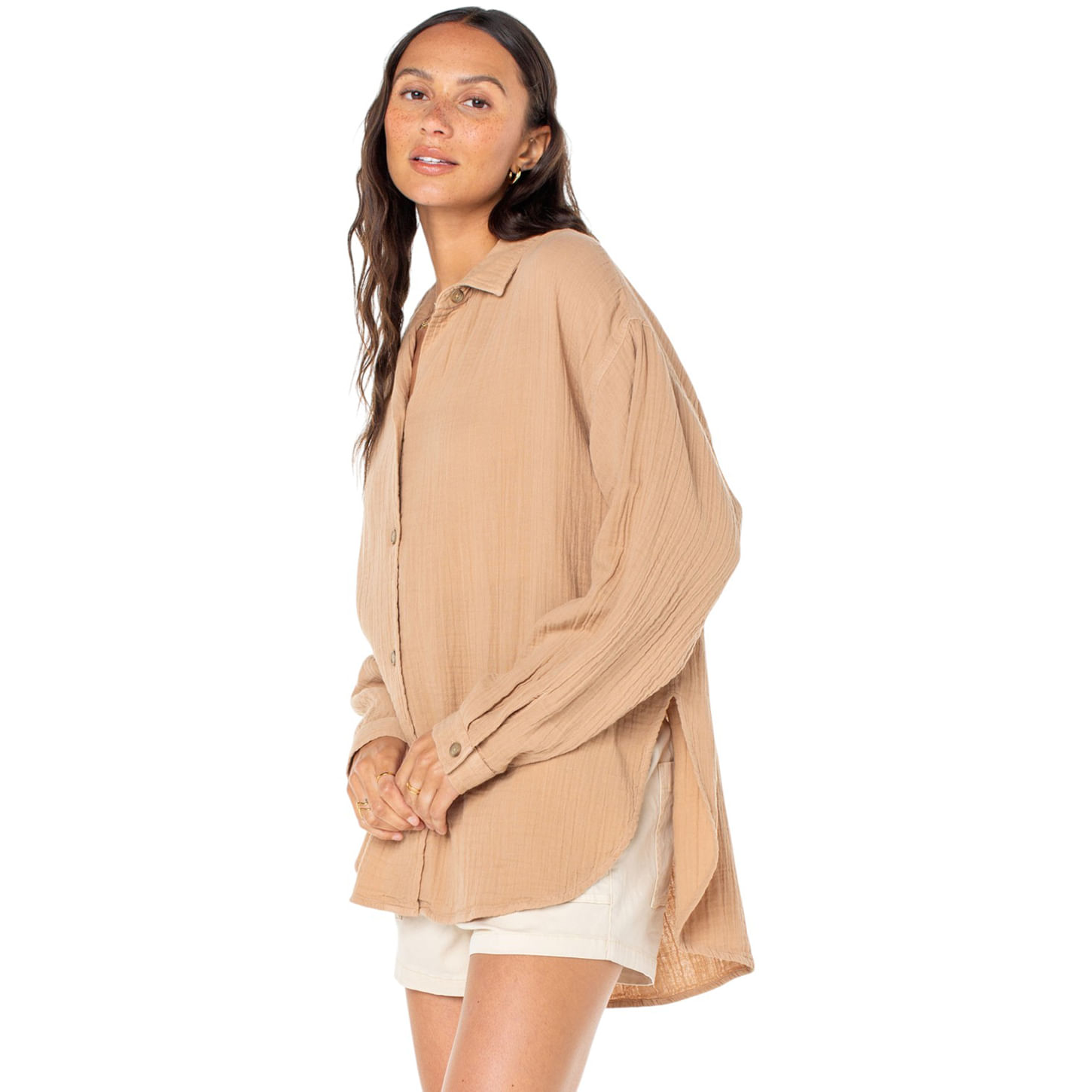 Roxy-Morning-Time-Top---Women-s-Praline-Sol-Stamp-Emby