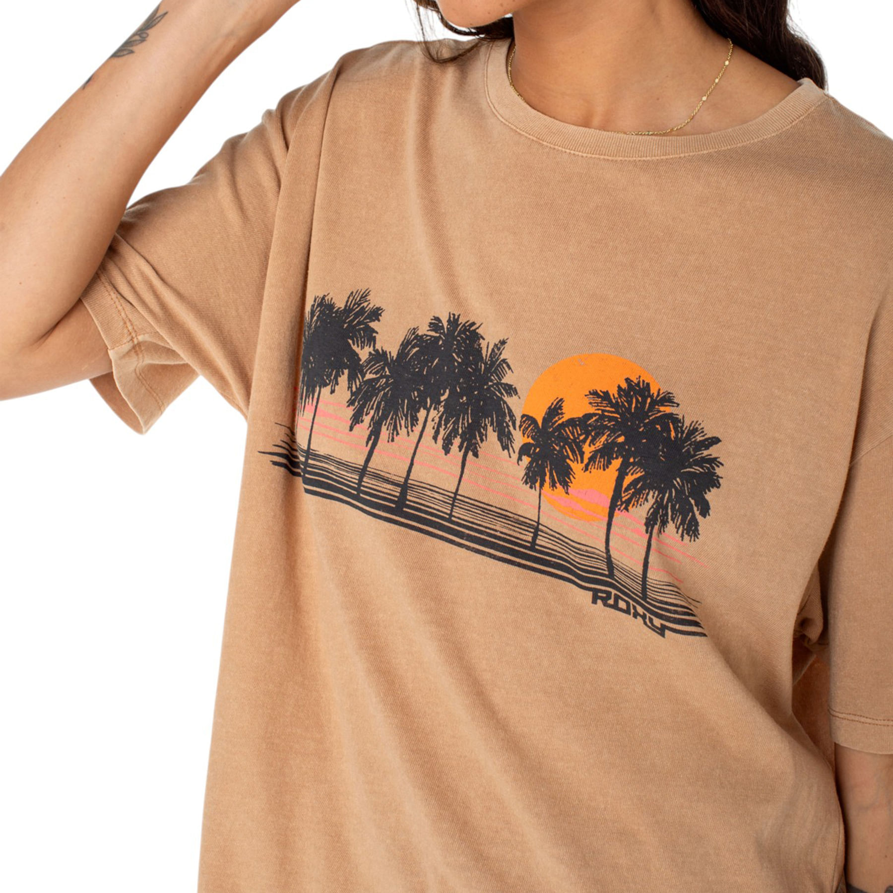 Roxy-Palm-Stripe-Tee---Women-s-Praline-Sol-Stamp-Emby