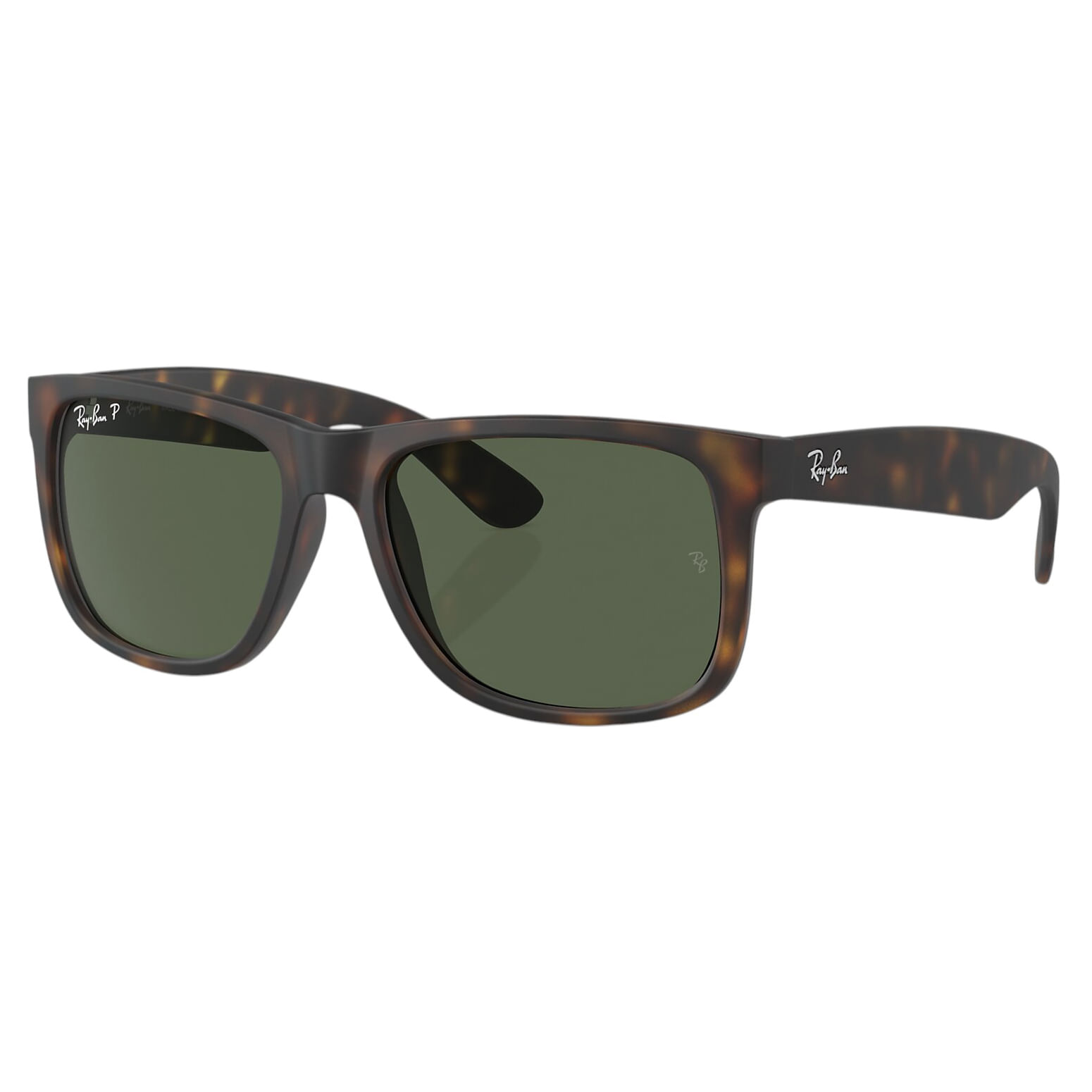 Ray-Ban-Justin-Sunglasses-Rubber-Havana---Dark-Green