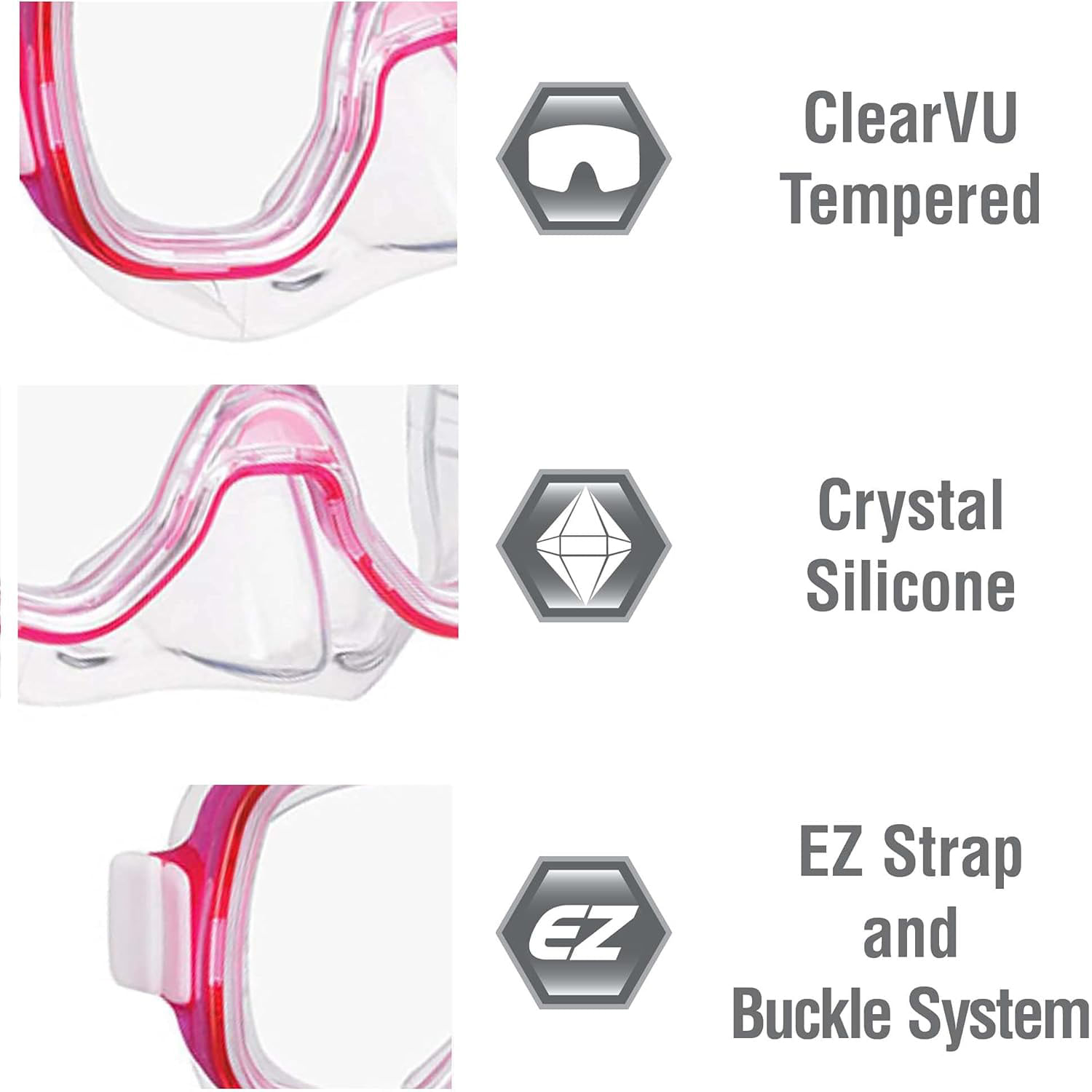 TUSA-Mini-Kleio-Hyperdry-Youth-Travel-Snorkel-Set-Clear-Pink
