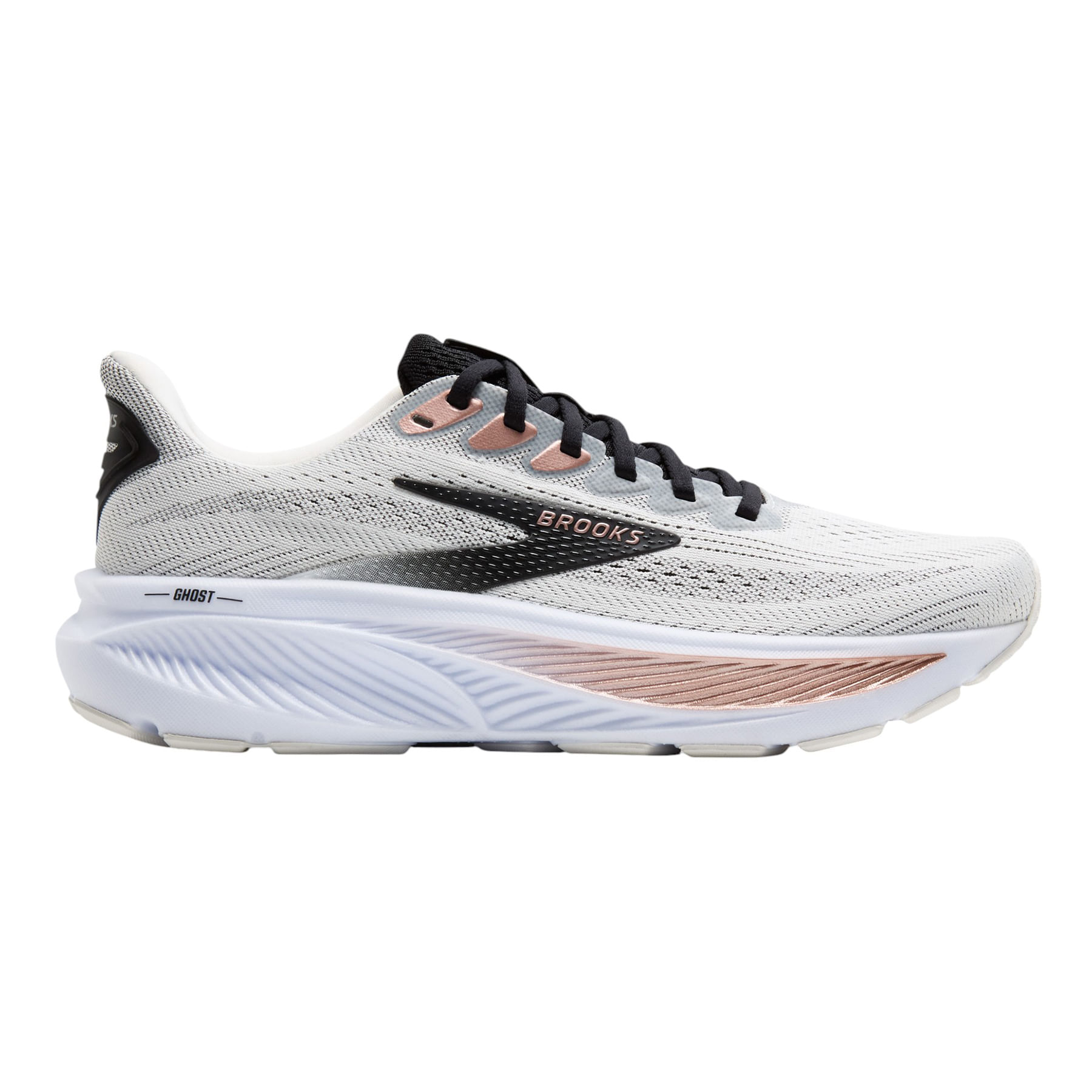 Brooks-Ghost-17-Shoe---Women-s-White---Black---Rose-Gold