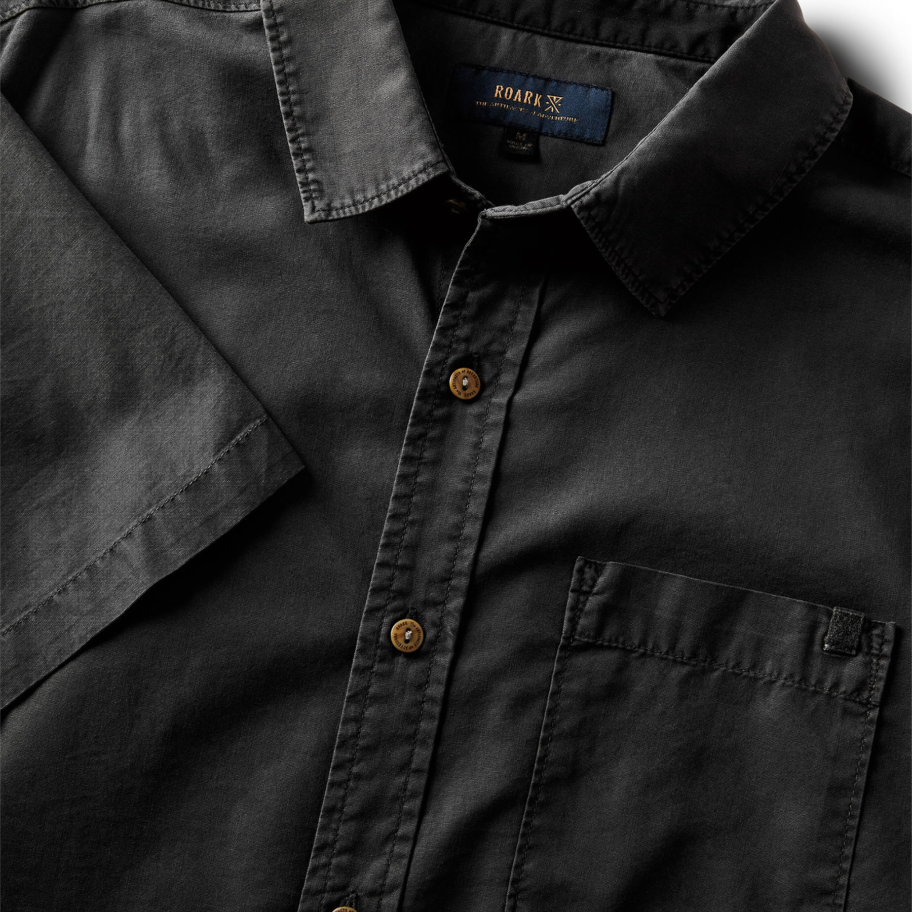 Roark-Made-To-Fade-Short-Sleeve-Button-Up-Shirt---Men-s-Washed-Charcoal