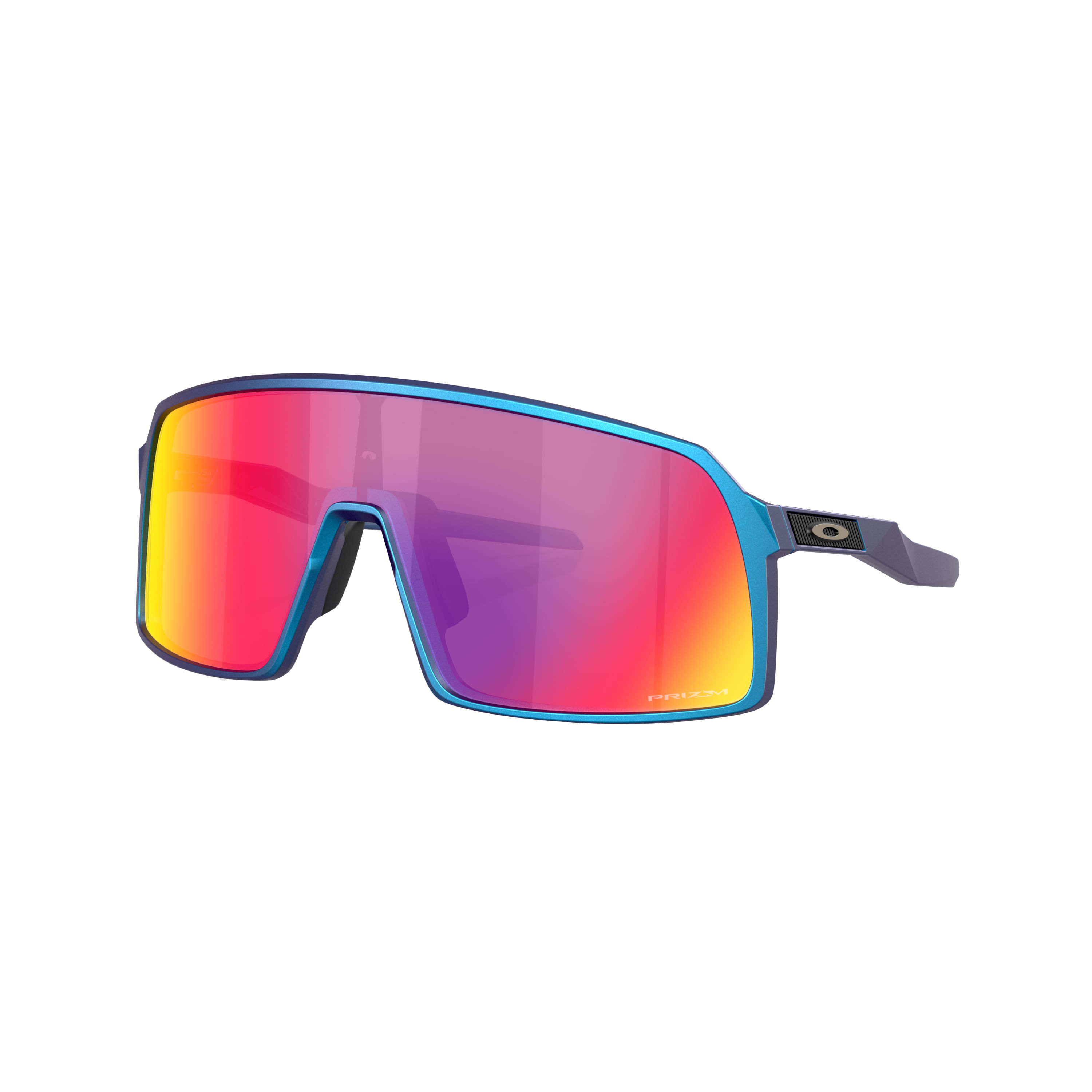 Oakley-Sutro-Sunglasses---Men-s-Matte-Cyan---Blue-Colorshift---Prizm-Road