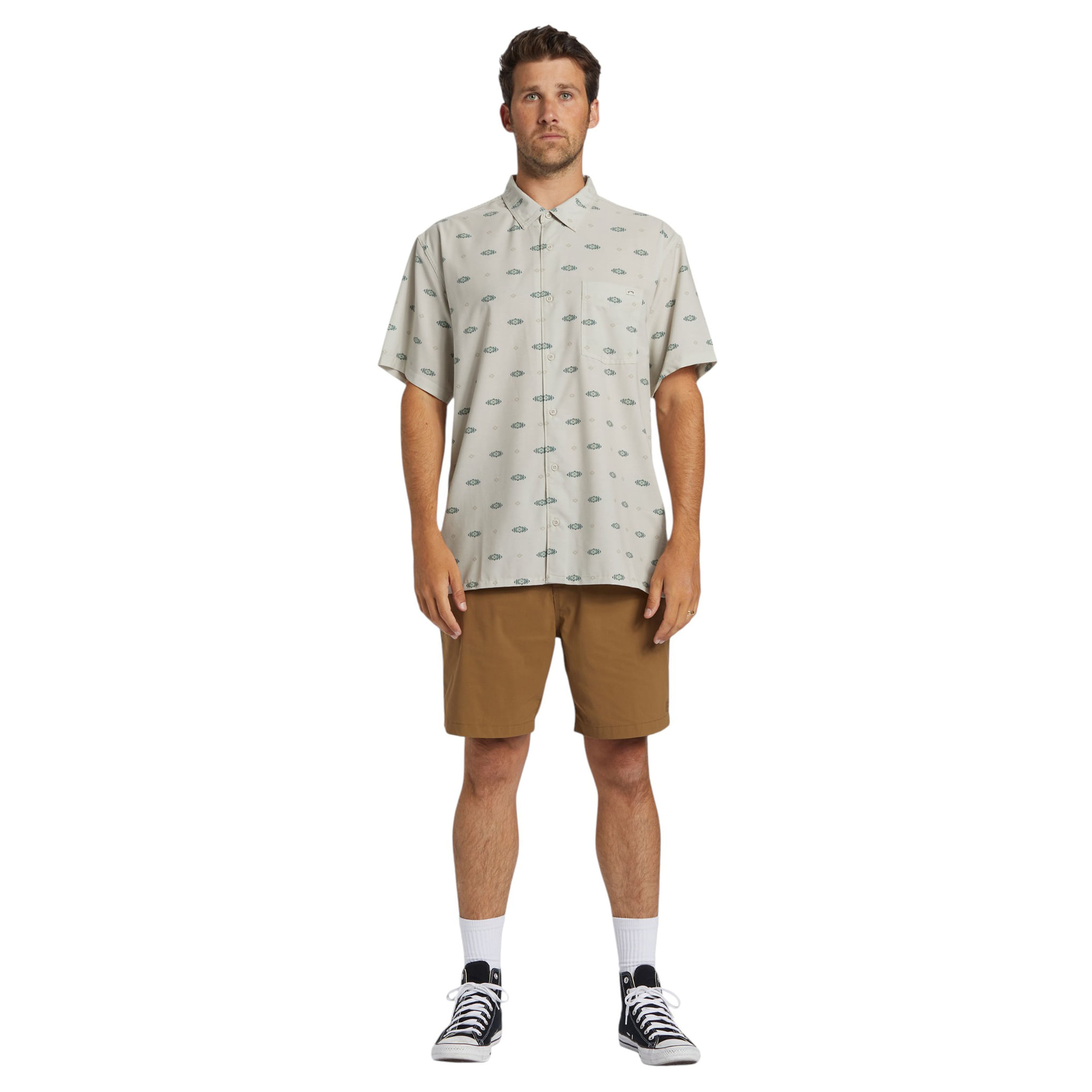 Billabong-Surftrek-Short-Sleeve-Shirt---Men-s-Stone