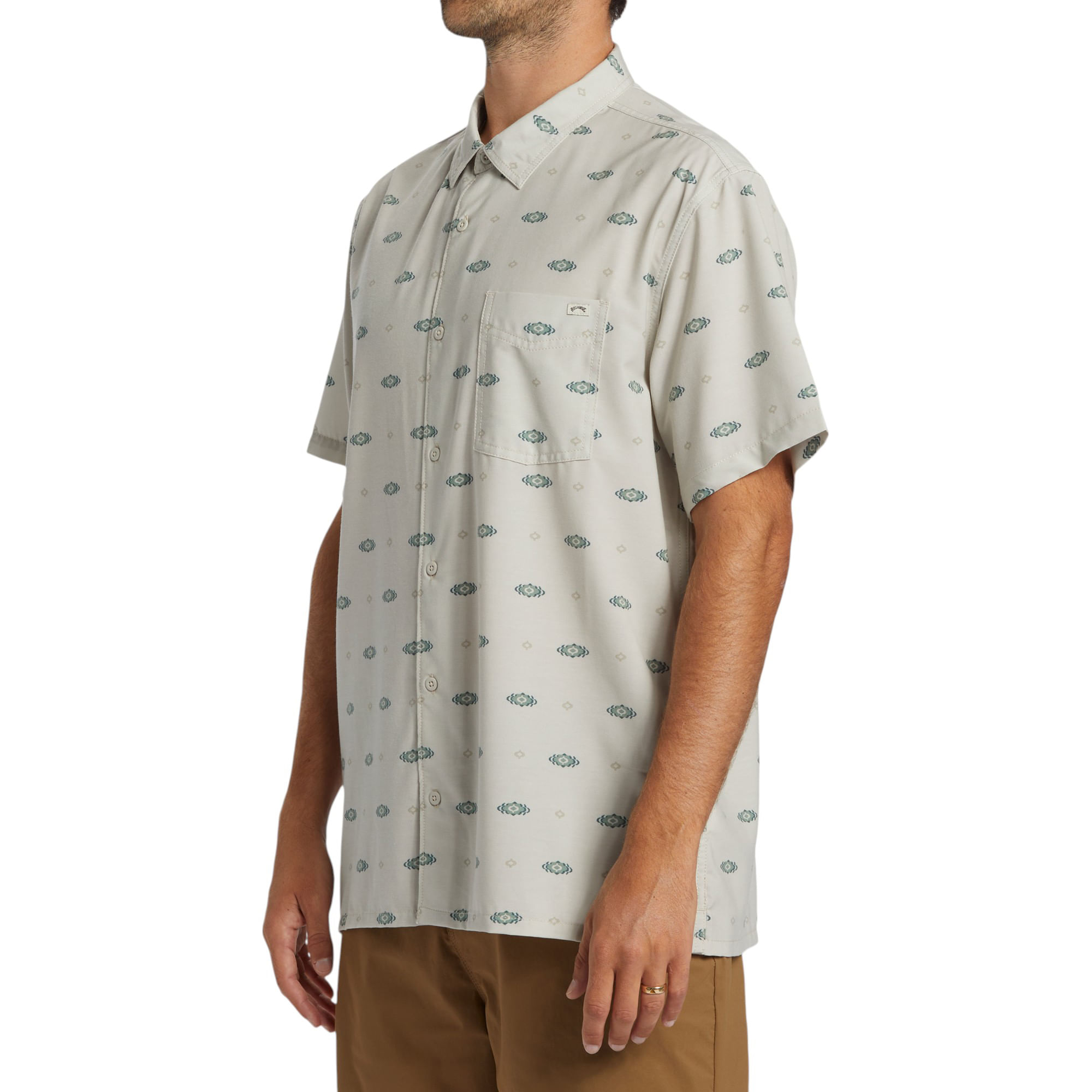 Billabong-Surftrek-Short-Sleeve-Shirt---Men-s-Stone
