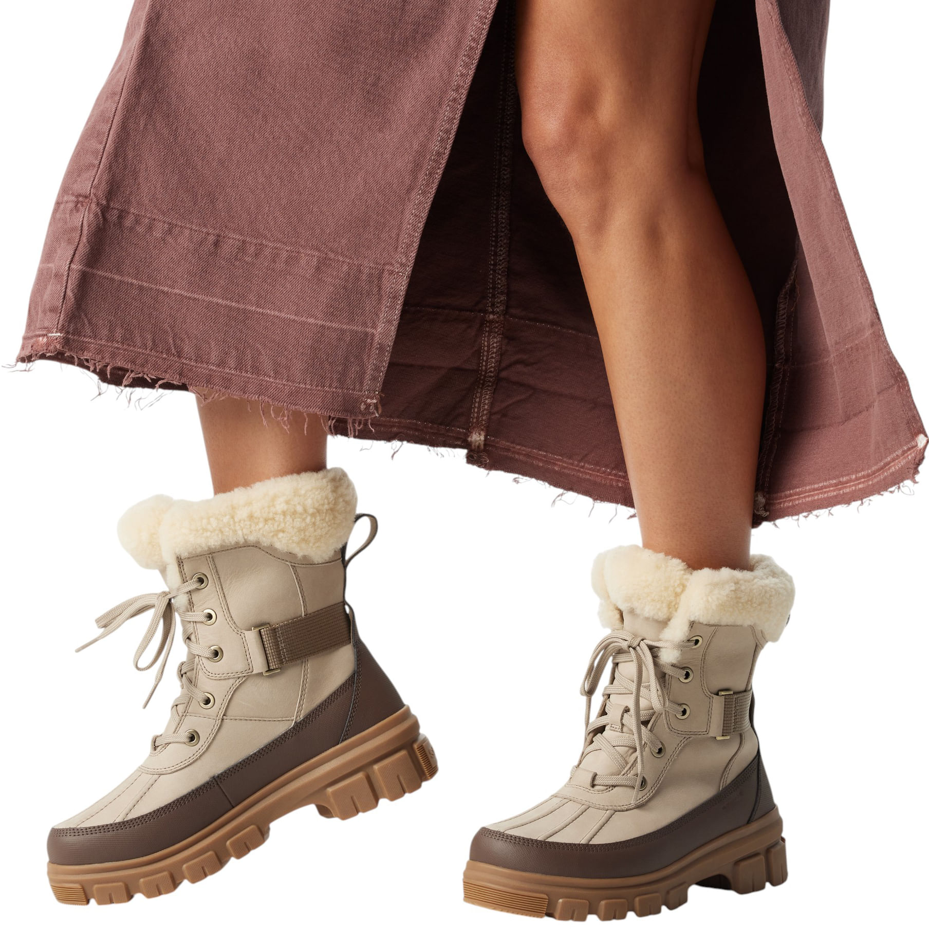 SOREL TIVOLI Ⅲ　ウィメンズ　ベージュ　25.5㎝ Sorel Women's TIVOLI V Parc Waterproof Boots - Sun & Ski Sports