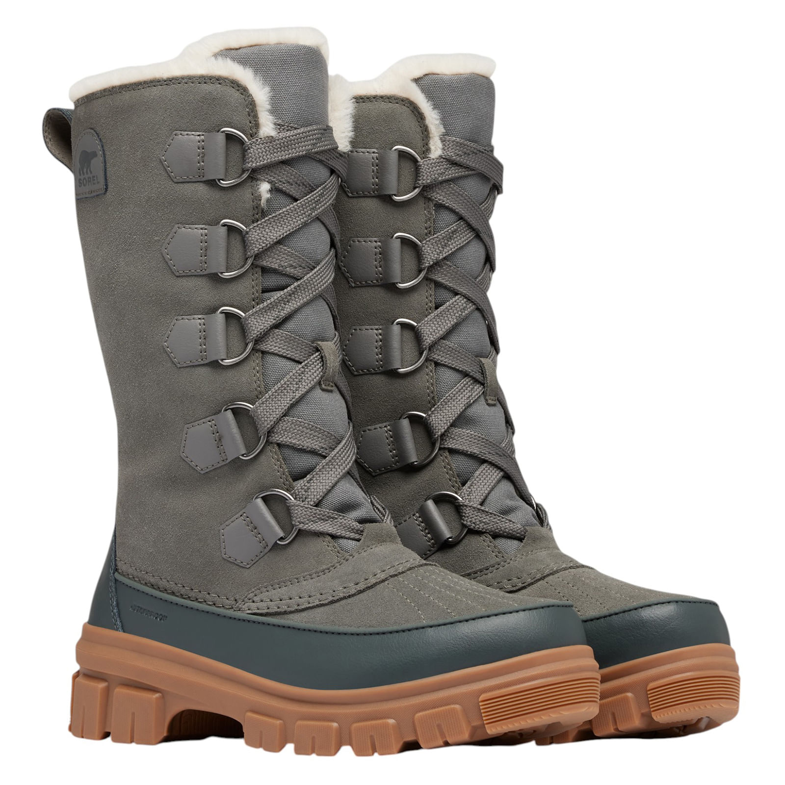 Sorel-Tivoli-V-Tall-Waterproof-Boot---Women-s-Quarry---Grill