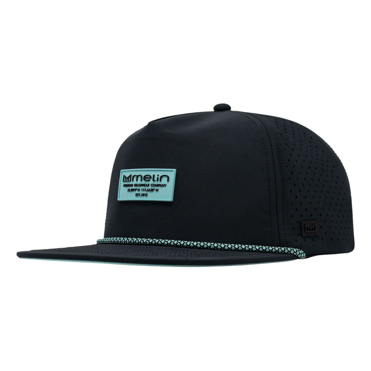 Melin-Coronado-Brick-Hydro-Snapback-Hat-Aqua-Splash