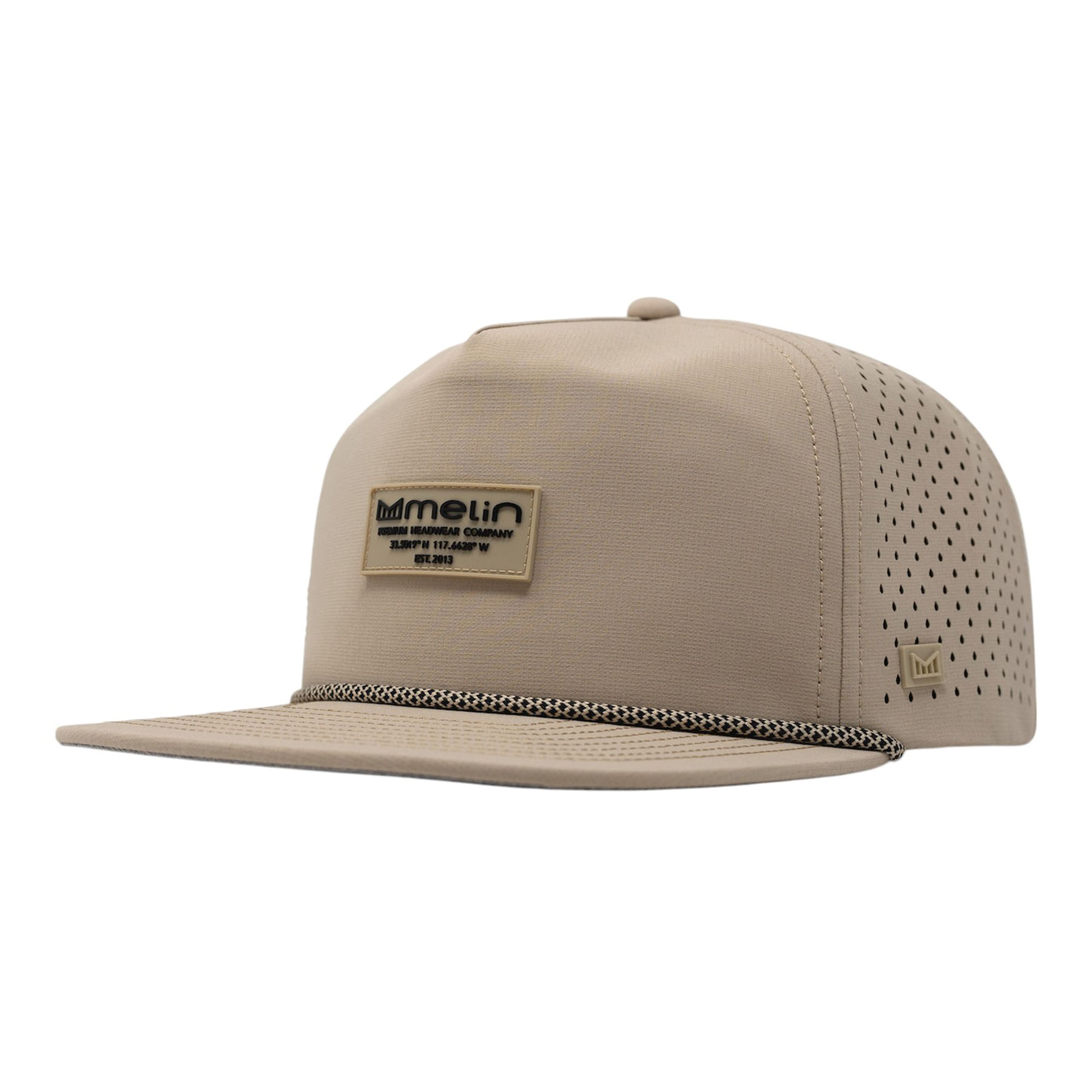 Melin-Coronado-Brick-Hydro-Snapback-Hat-Khaki