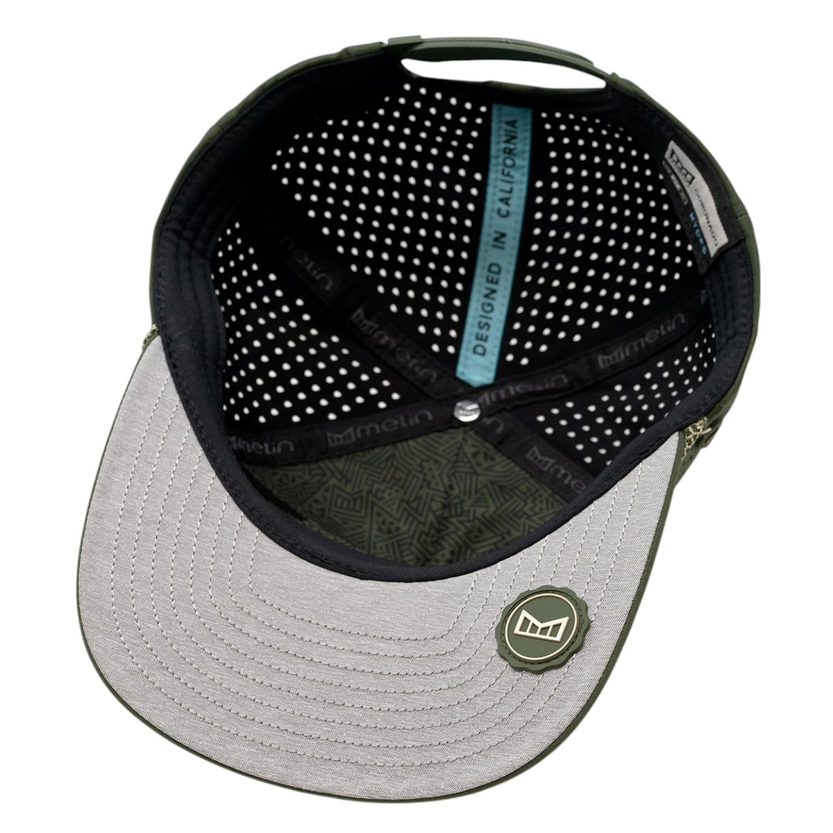 Melin-Coronado-Shield-Hydro-Performance-Snapback-Hat-Olive