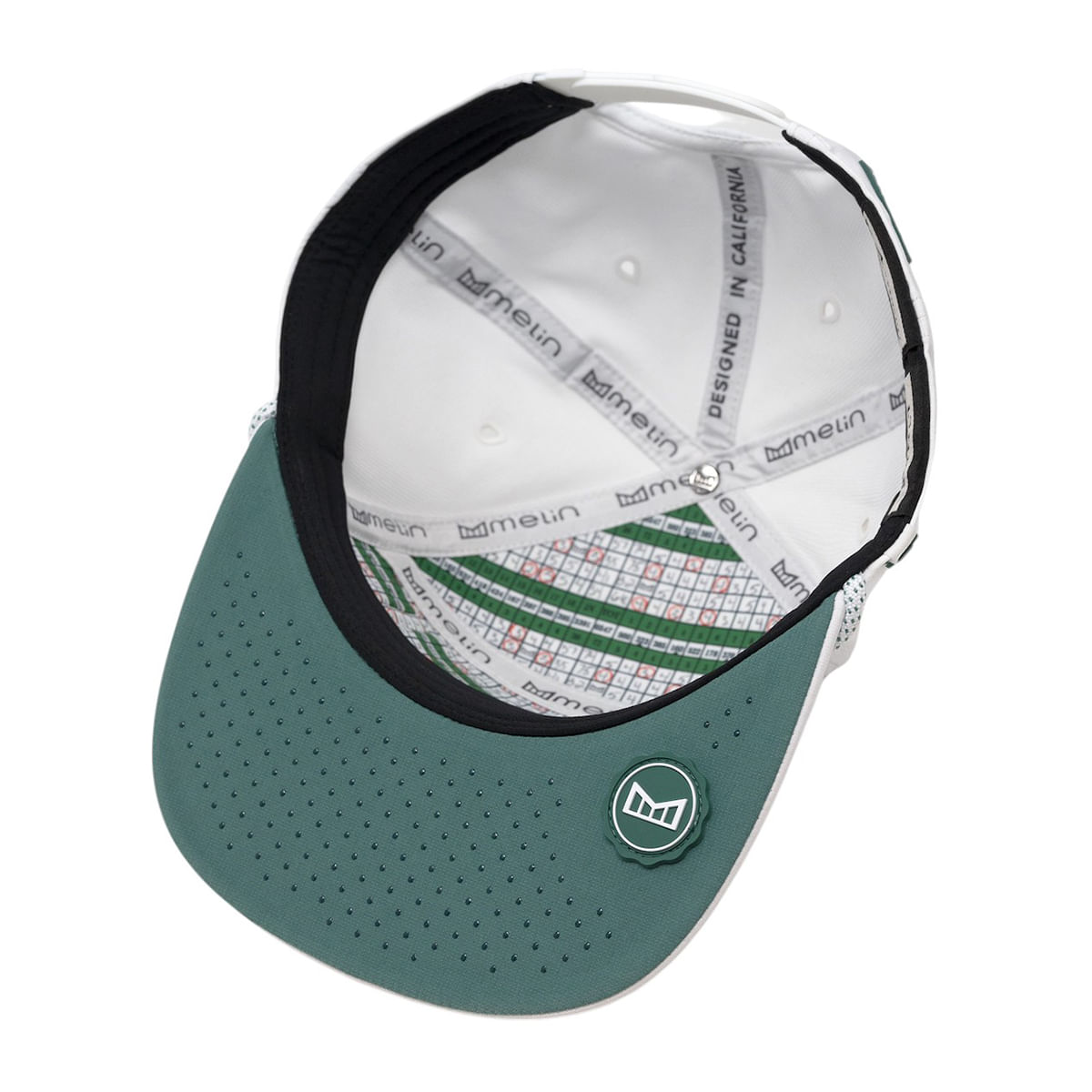 Melin-Coronado-Links-Hydro-Performance-Snapback-Hat-White--Green