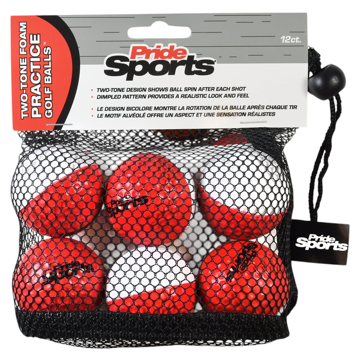 Pride-Sports-Two-Tone-Foam-Practice-Golf-Balls--12-Pack--Red---White