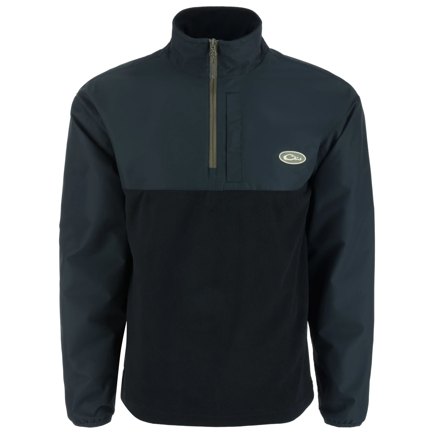 Drake-Waterfowl-MST-Quarter-Zip-Refuge-Eqwader-Jacket---Men-s-Black