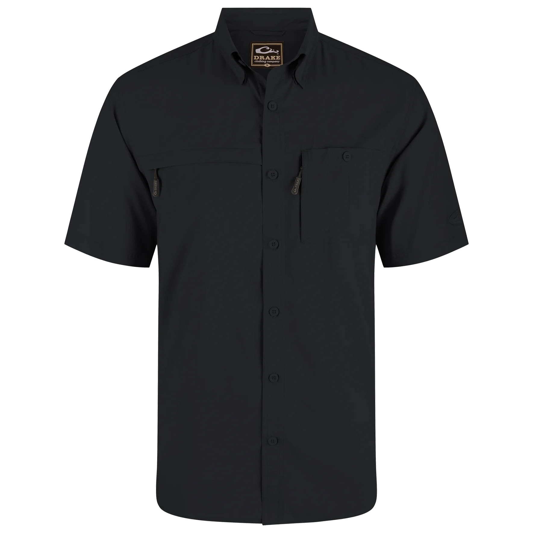 Drake-Waterfowl-8-Shot-Flyweight-Shirt---Men-s-Caviar-Black