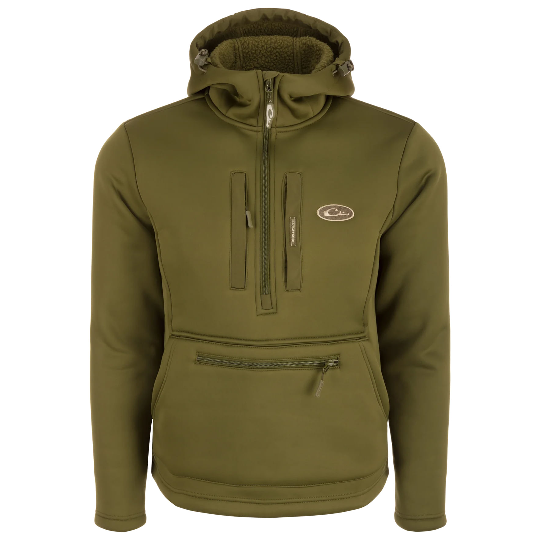 Drake-Waterfowl-Ultimate-Wader-Quarter-Zip-Hoodie-Olive