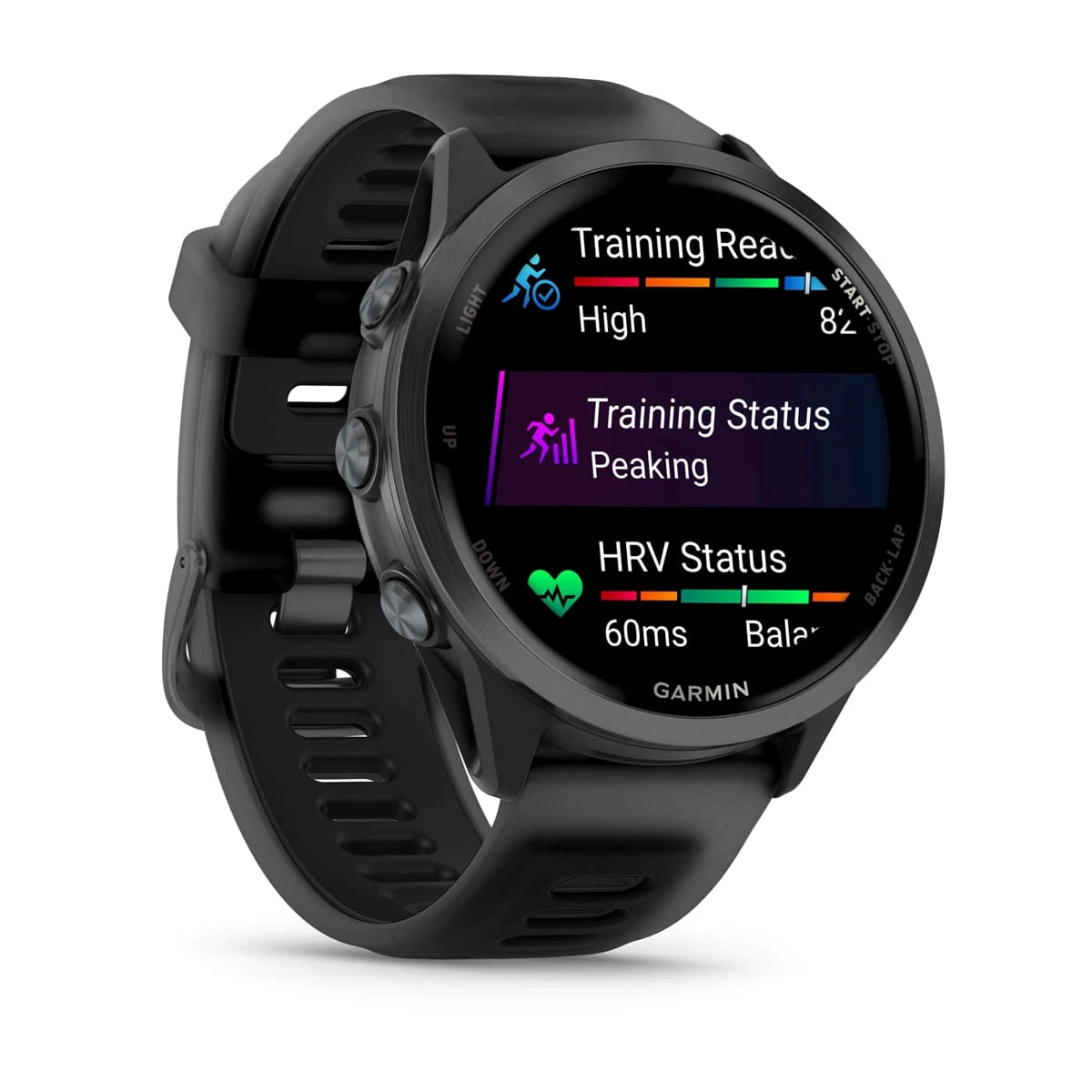Garmin-Forerunner-570-Watch-Slate-Gray-Aluminum-Translucent-Black-Black-Band