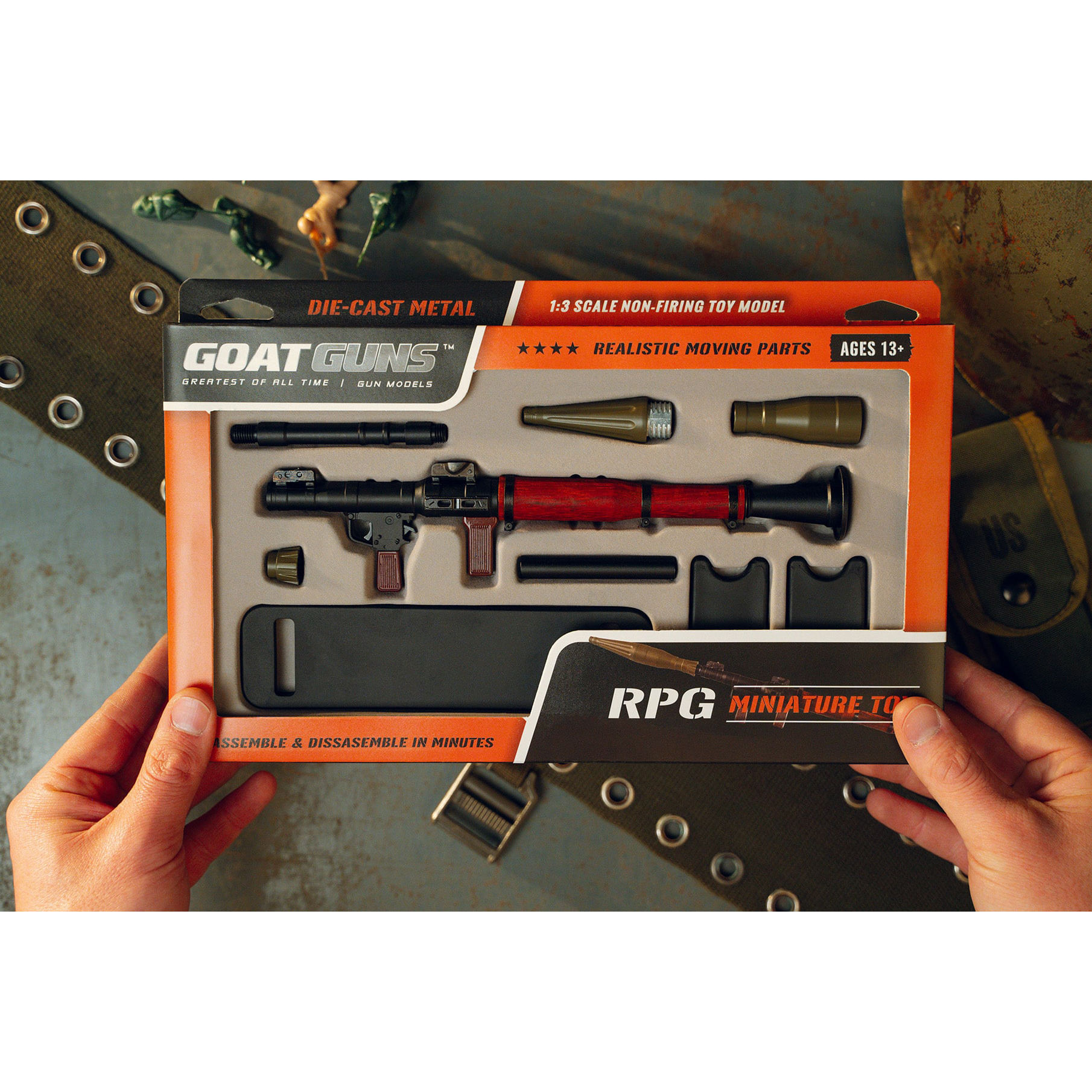 Goat-Guns--Bugout--Miniature-RPG-Model-Black---Wood