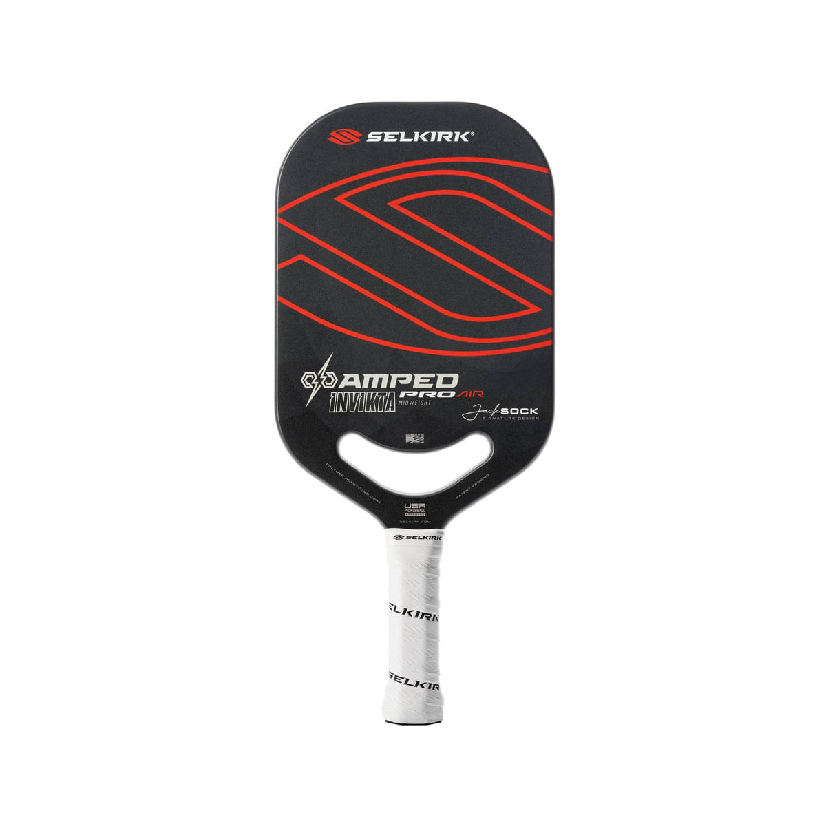 Selkirk-AMPED-Pro-Air-Invikta-Pickleball-Paddle-Black---Red