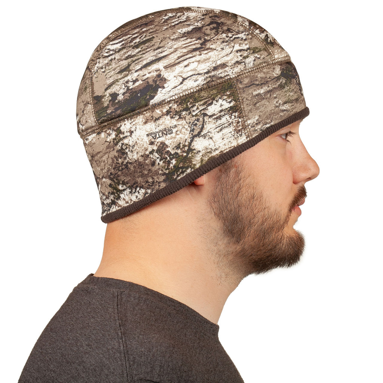 Huntworth-Bard-Midweight-Grid-Fleece-Lined-Beanie-Tarnen