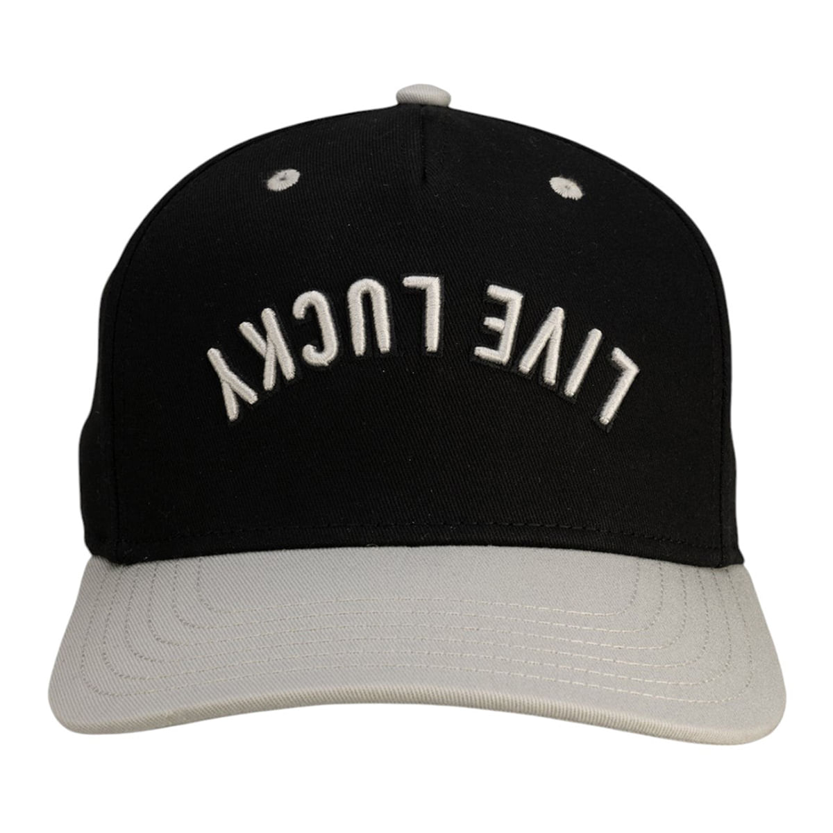 Black-Clover-Upside-Down-Luck-Hat-Silver---Black