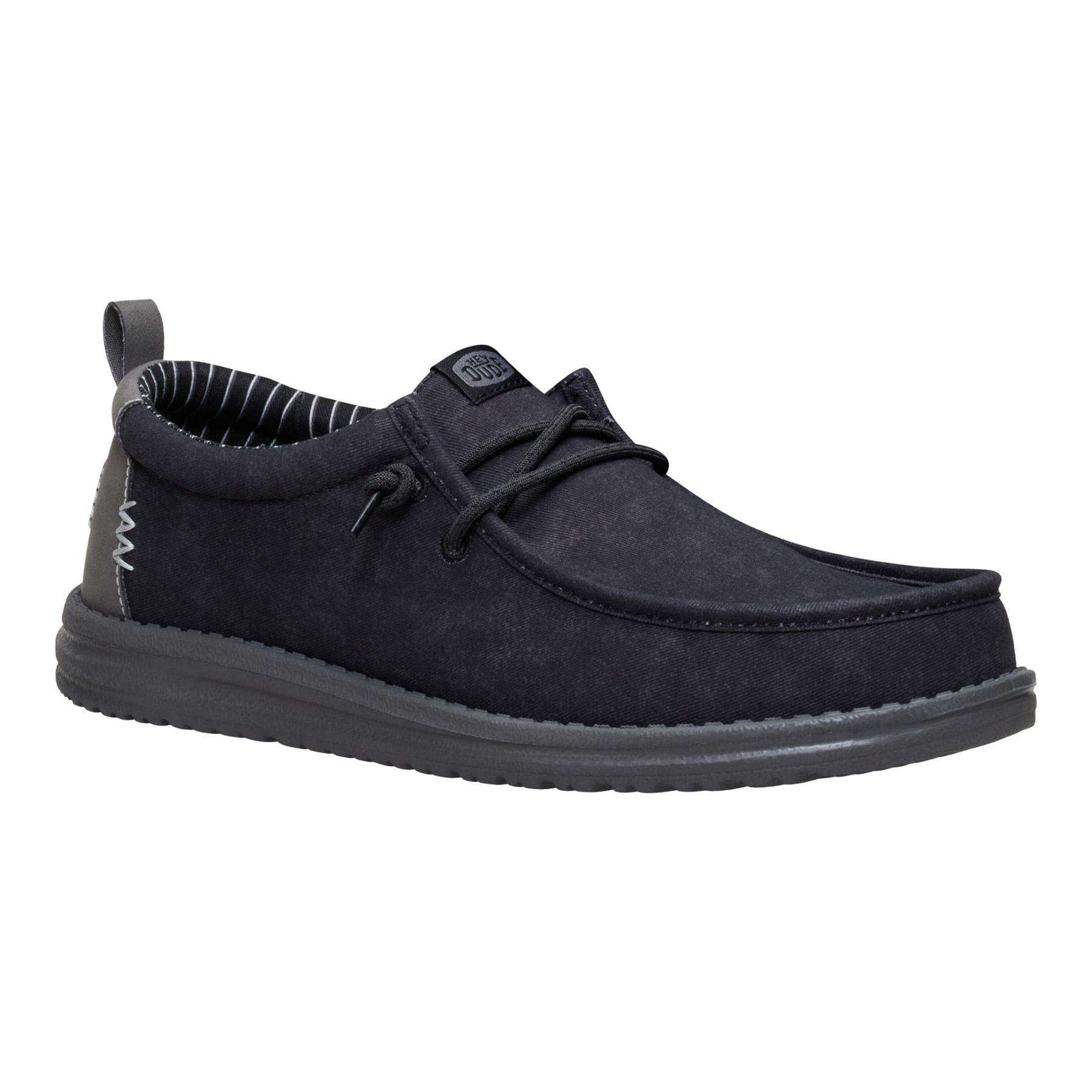 Hey-Dude-Wally-Vintage-Classic-Shoe---Men-s-Black-Oyster---Black