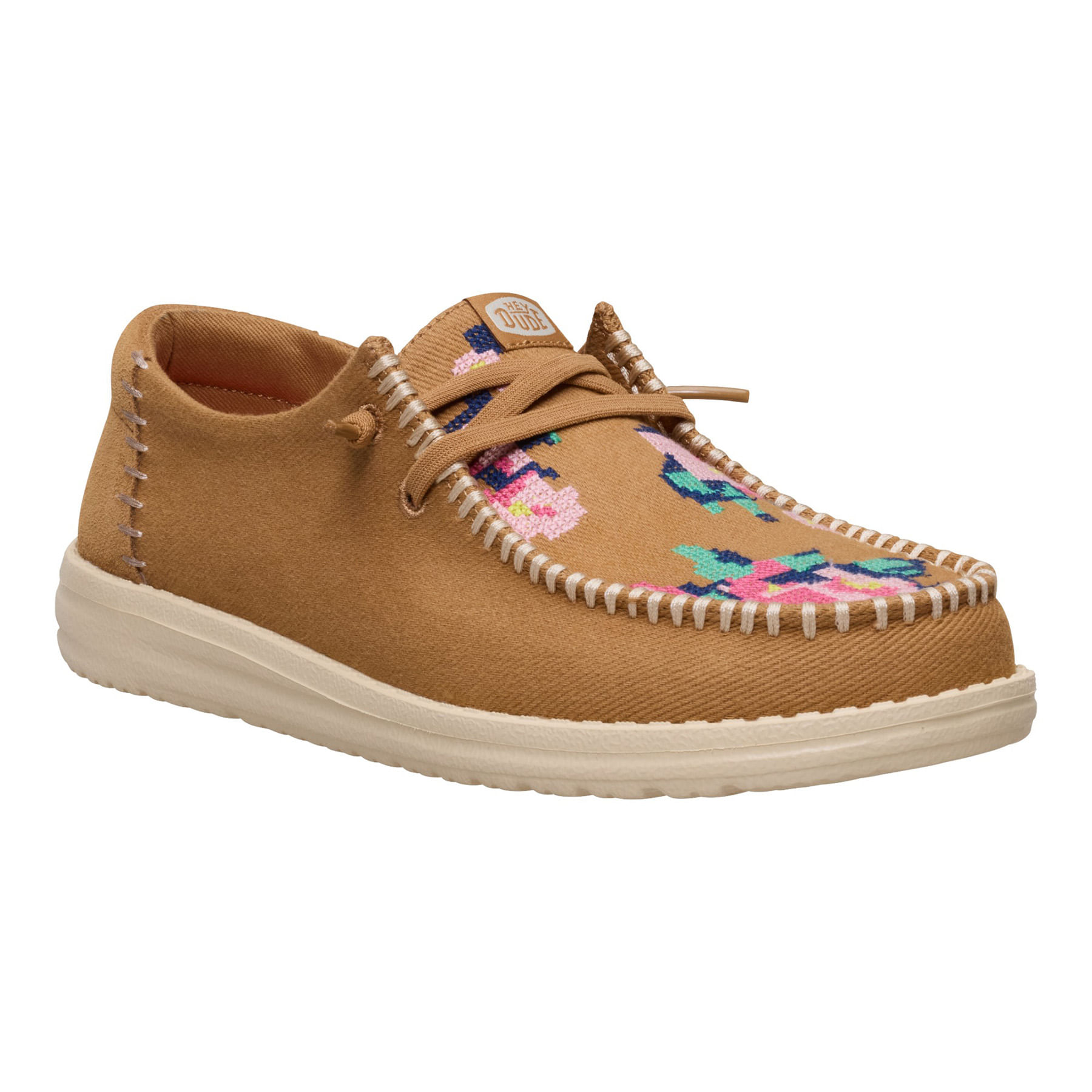 Hey-Dude-Wendy-Cross-Stitch-Shoe---Women-s-Tan---Multi
