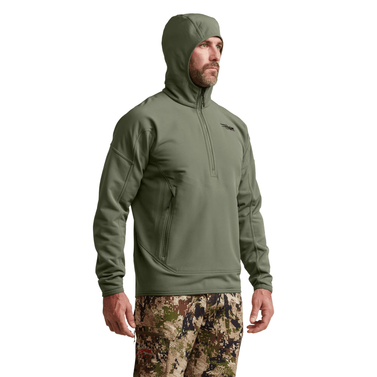 SITKA-Alpha-Fleece-Hoodie---Men-s-Olive-Green