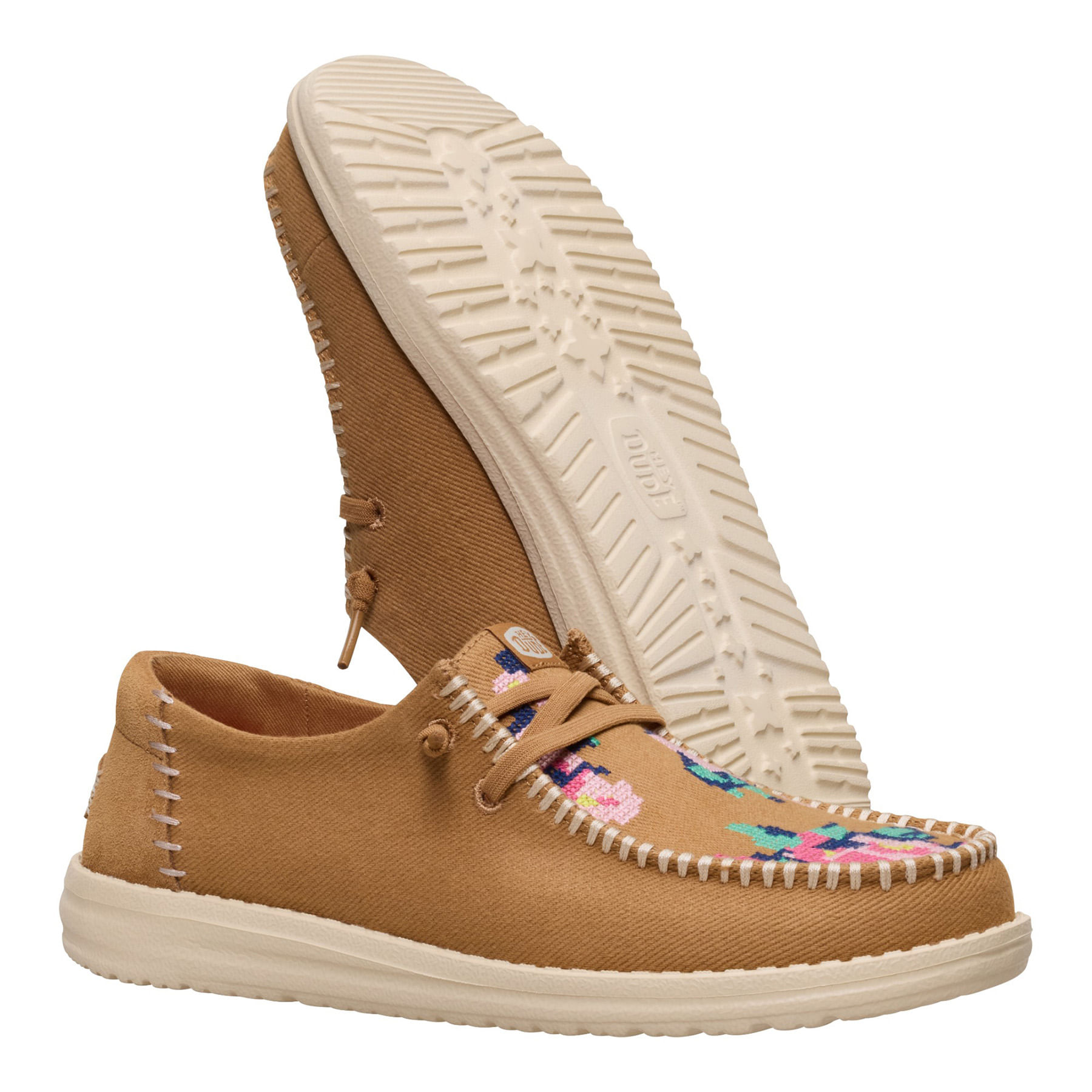 Hey-Dude-Wendy-Cross-Stitch-Shoe---Women-s-Tan---Multi