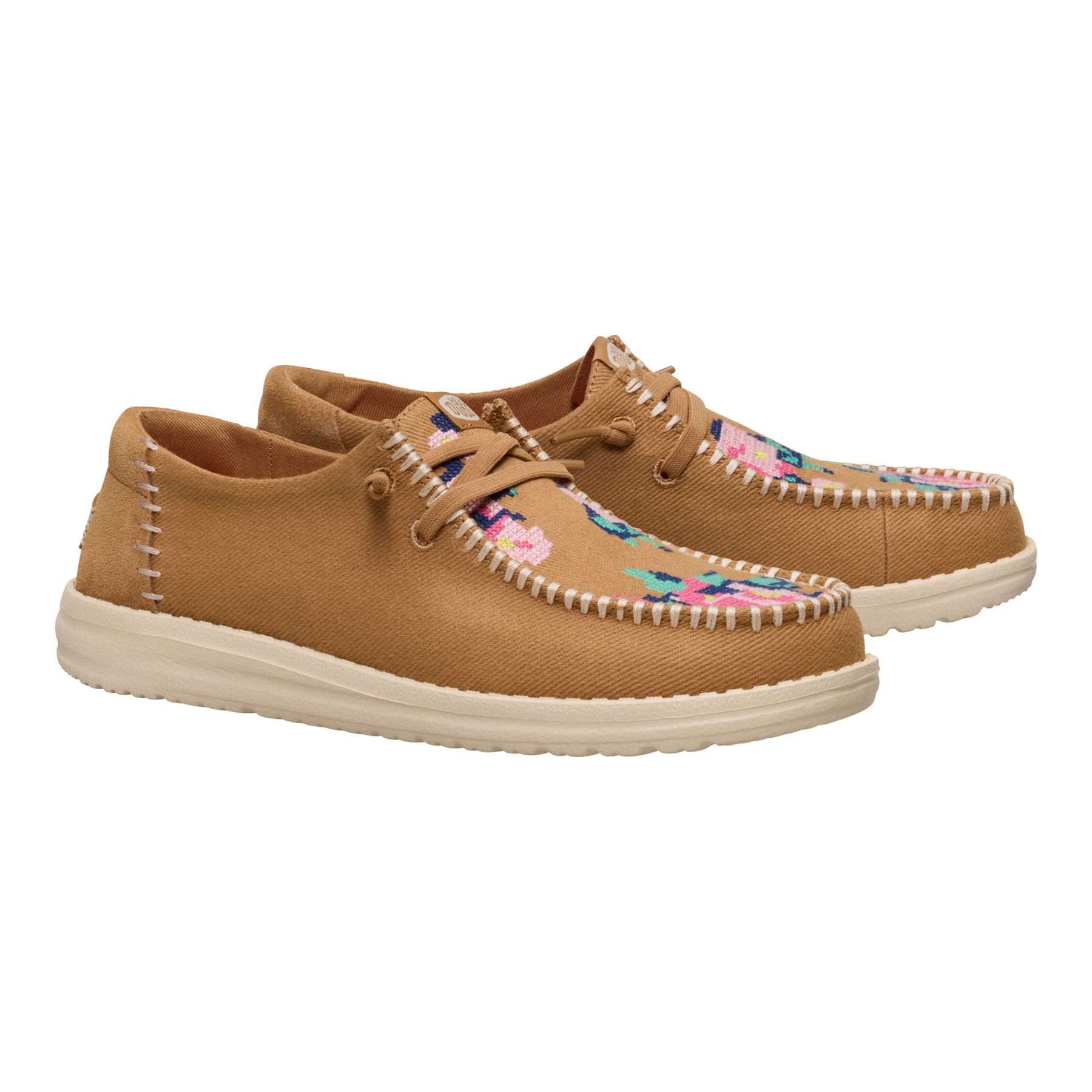 Hey-Dude-Wendy-Cross-Stitch-Shoe---Women-s-Tan---Multi