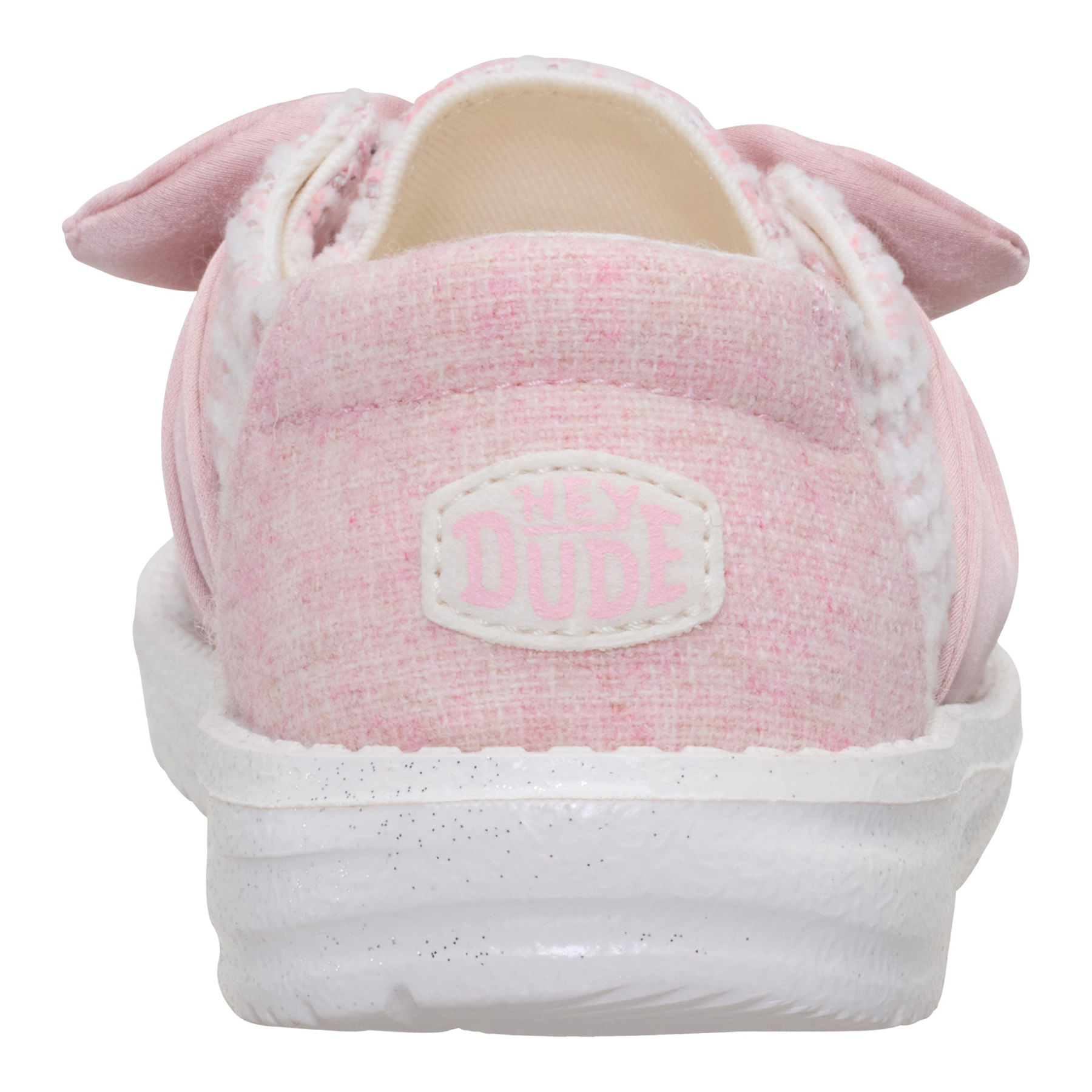 Hey-Dude-Wendy-Bow-Tweed-Shoe---Youth-Pale-Pink