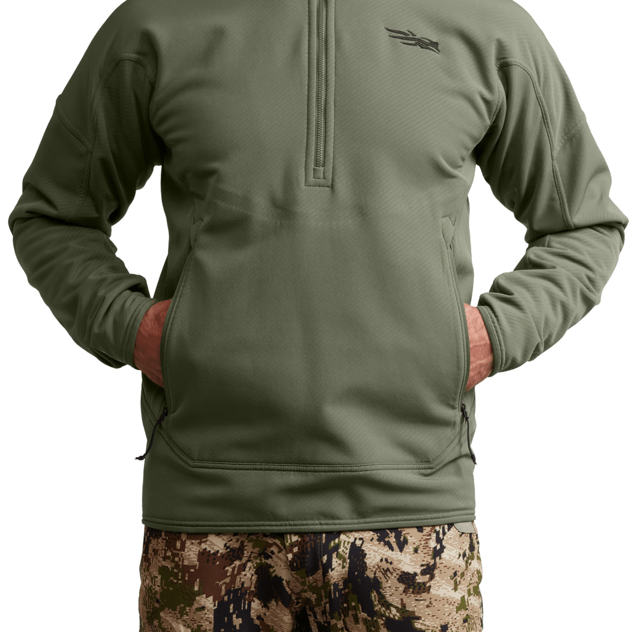SITKA-Alpha-Fleece-Hoodie---Men-s-Olive-Green