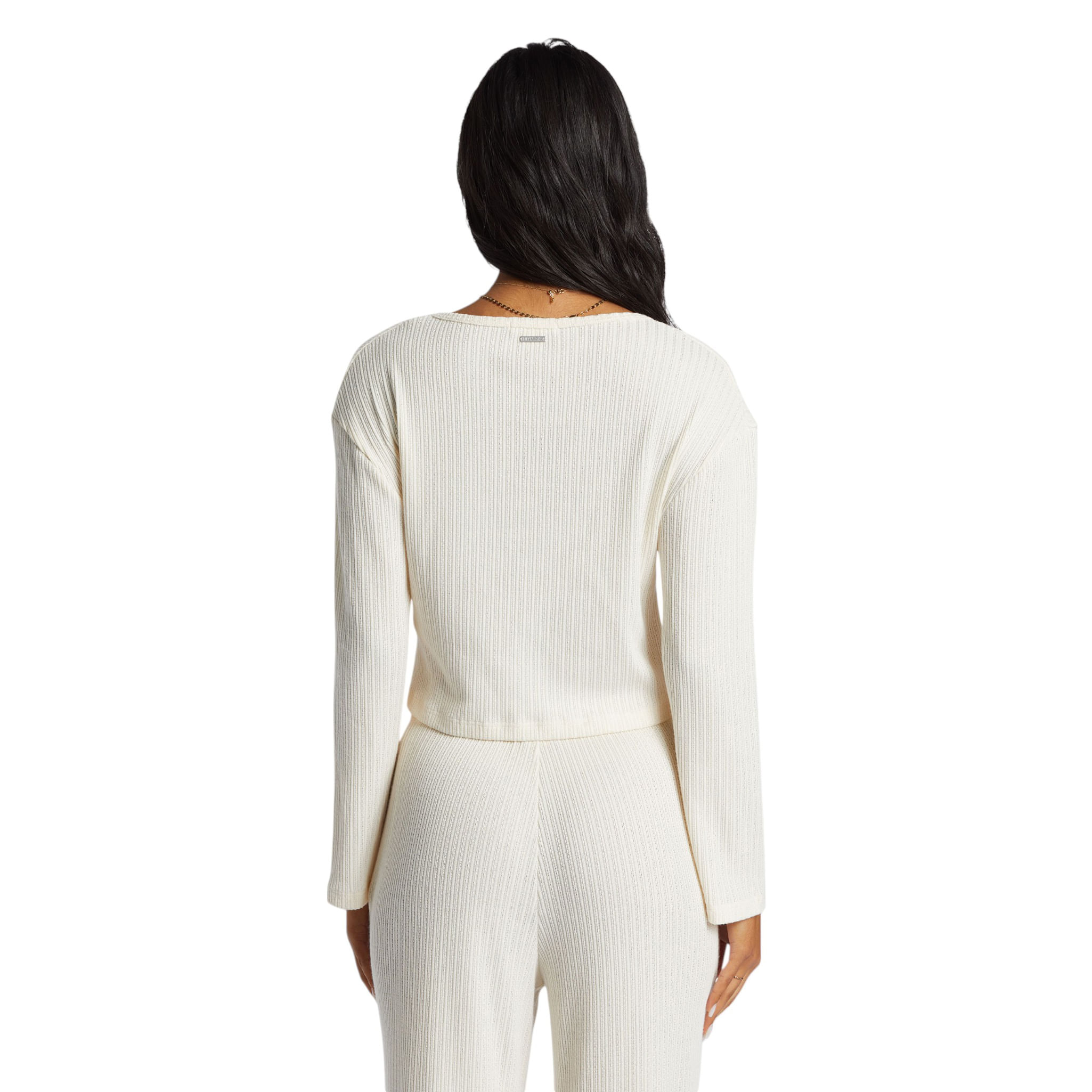 Billabong-Lana-Long-Sleeve-Shirt---Women-s-White-Cap