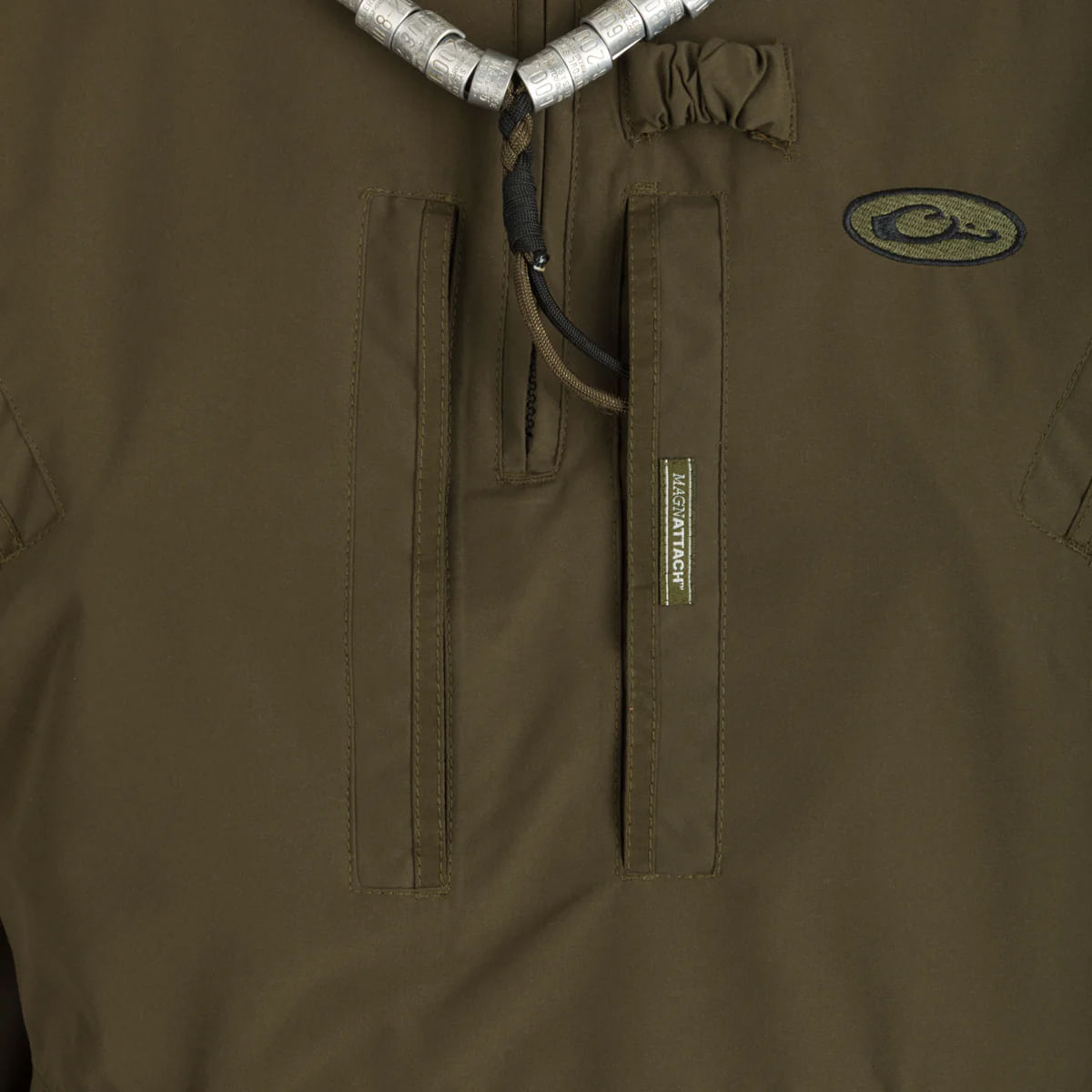 Drake-MST-Waterproof-Fleece-Lined-Quarter-Zip-Jacket---Men-s-Green-Timber