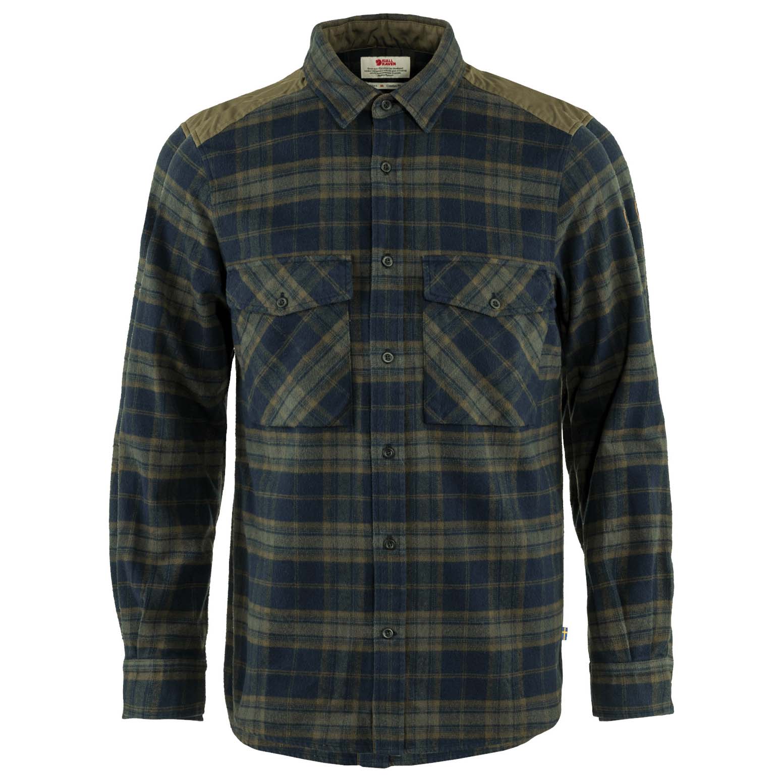 Fjallraven-Ovik-Twill-Long-Sleeve-Shirt---Women-s-Dark-Navy---Basalt
