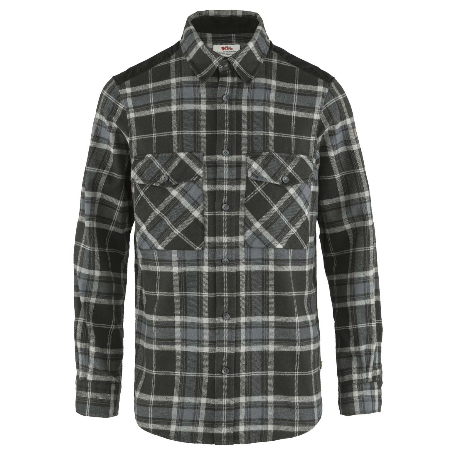 Fjallraven-Ovik-Twill-Long-Sleeve-Shirt---Women-s-Black---Fog