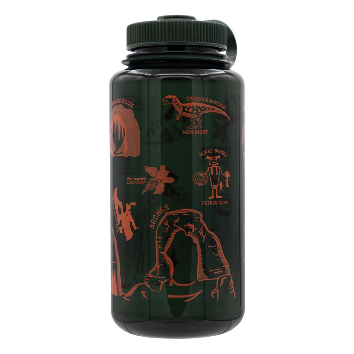 Nalgene Wide Mouth Sustain Utah State Water Bottle - Jade
