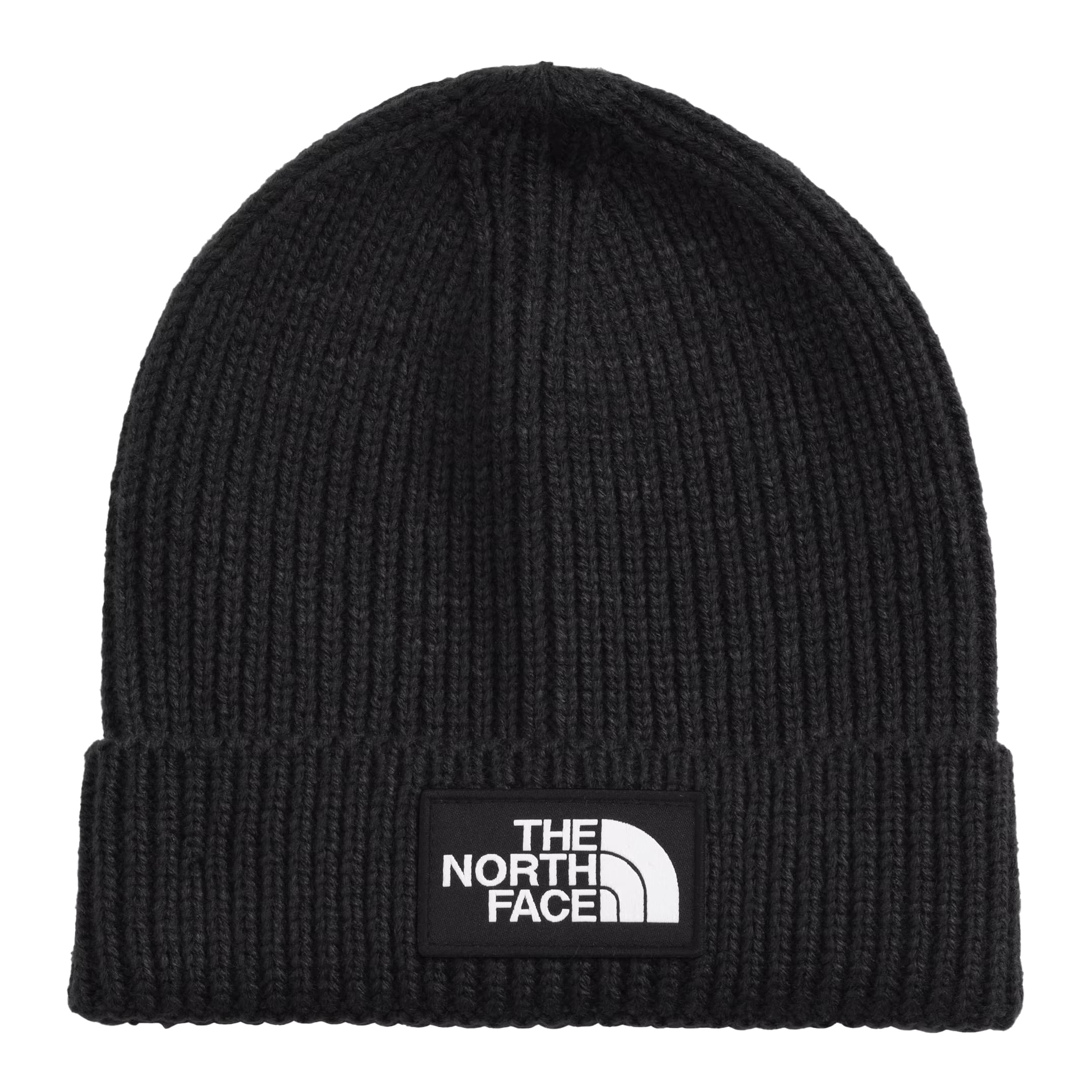 The-North-Face-Logo-Box-Cuffed-Beanie---Youth-TNF-Black