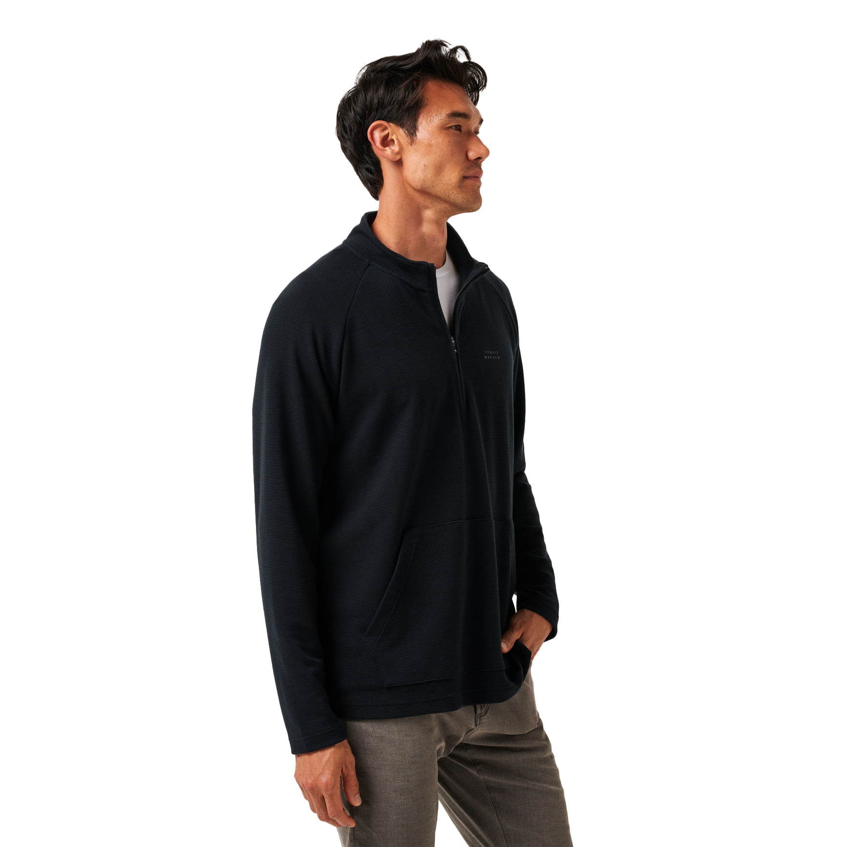 TravisMathew-Performance-Waffle-Pullover---Men-s-Black