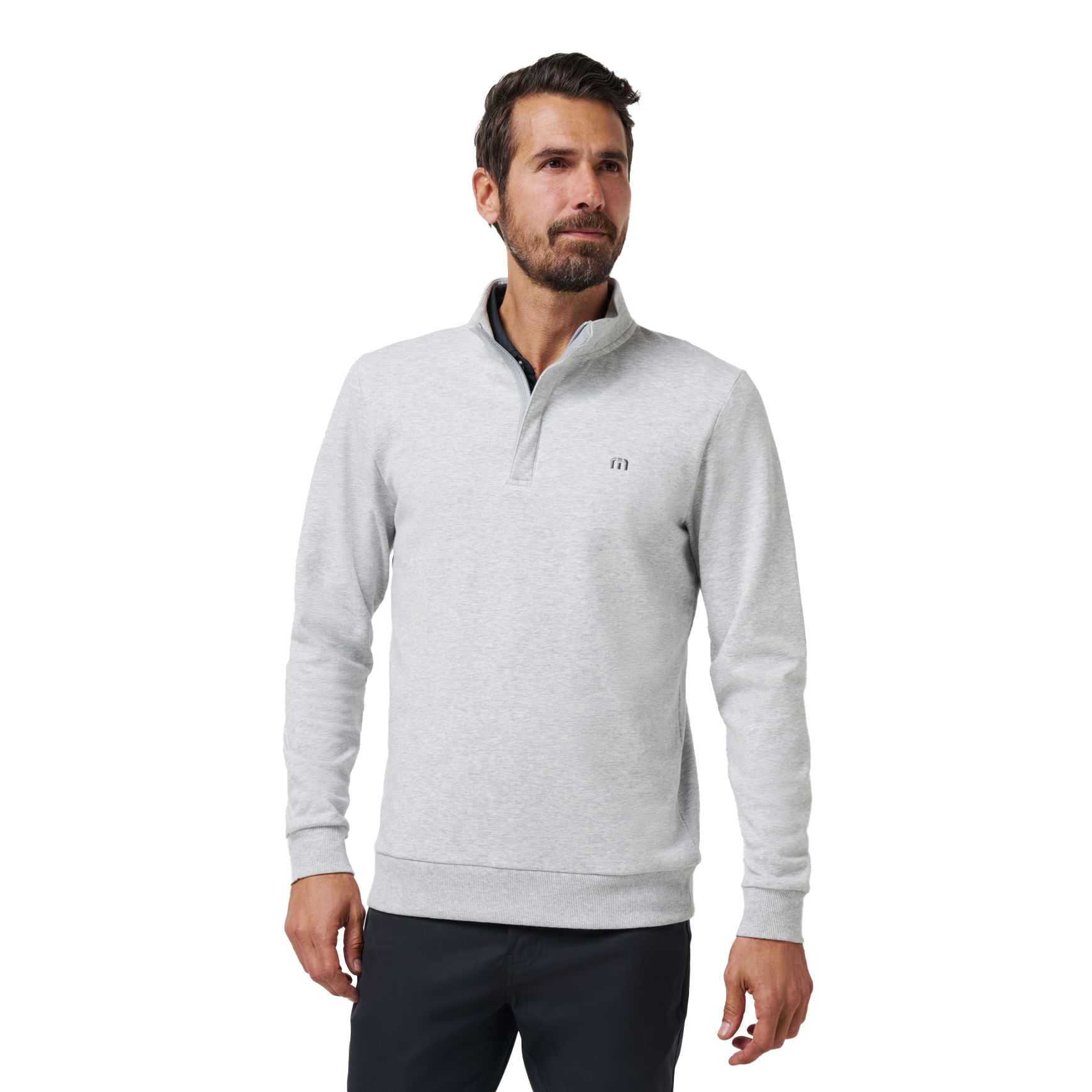 TravisMathew Twist Of Lime Quarter Zip Pullover - Men's - Als.com