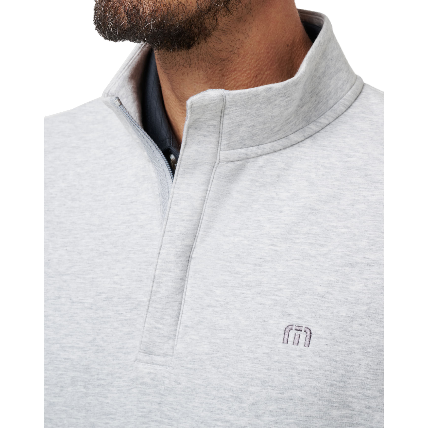 TravisMathew-Cloud-Quarter-Zip-2.0-Pullover---Men-s-Heather-Light-Grey