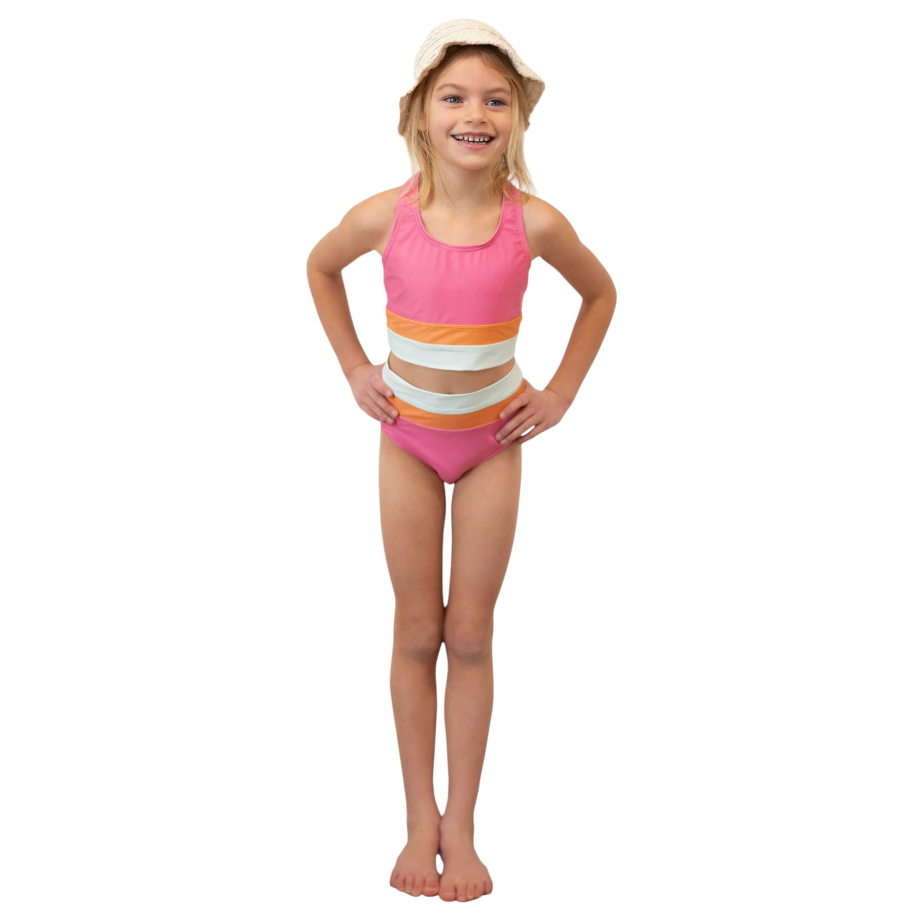 Nani Swimwear Cut Back Crop Set - Girls' - Als.com