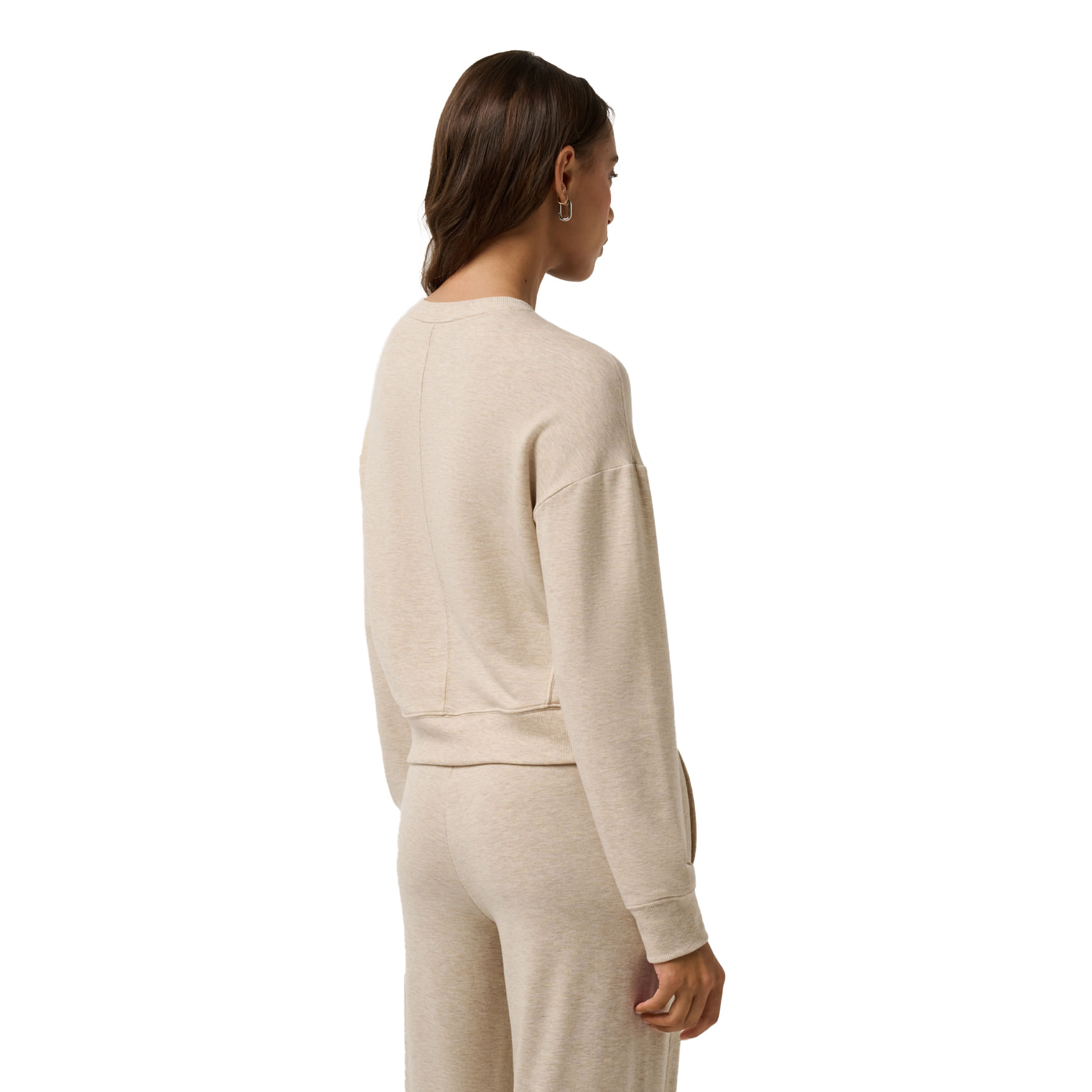 TravisMathew Cloud Terry Crew - Women's - HEATHER NATURAL XS