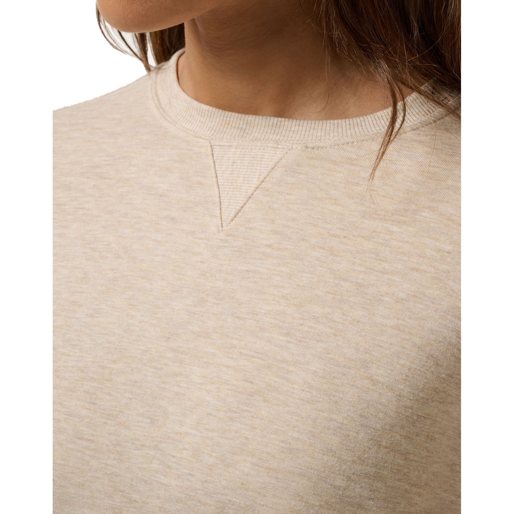 TravisMathew Cloud Terry Crew - Women's - HEATHER NATURAL XS