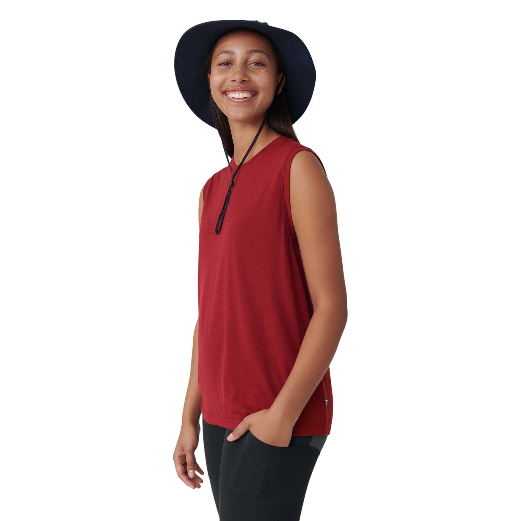 Fjallraven-Abisko-Wool-Tank-Top---Women-s-Pomegranate-Red