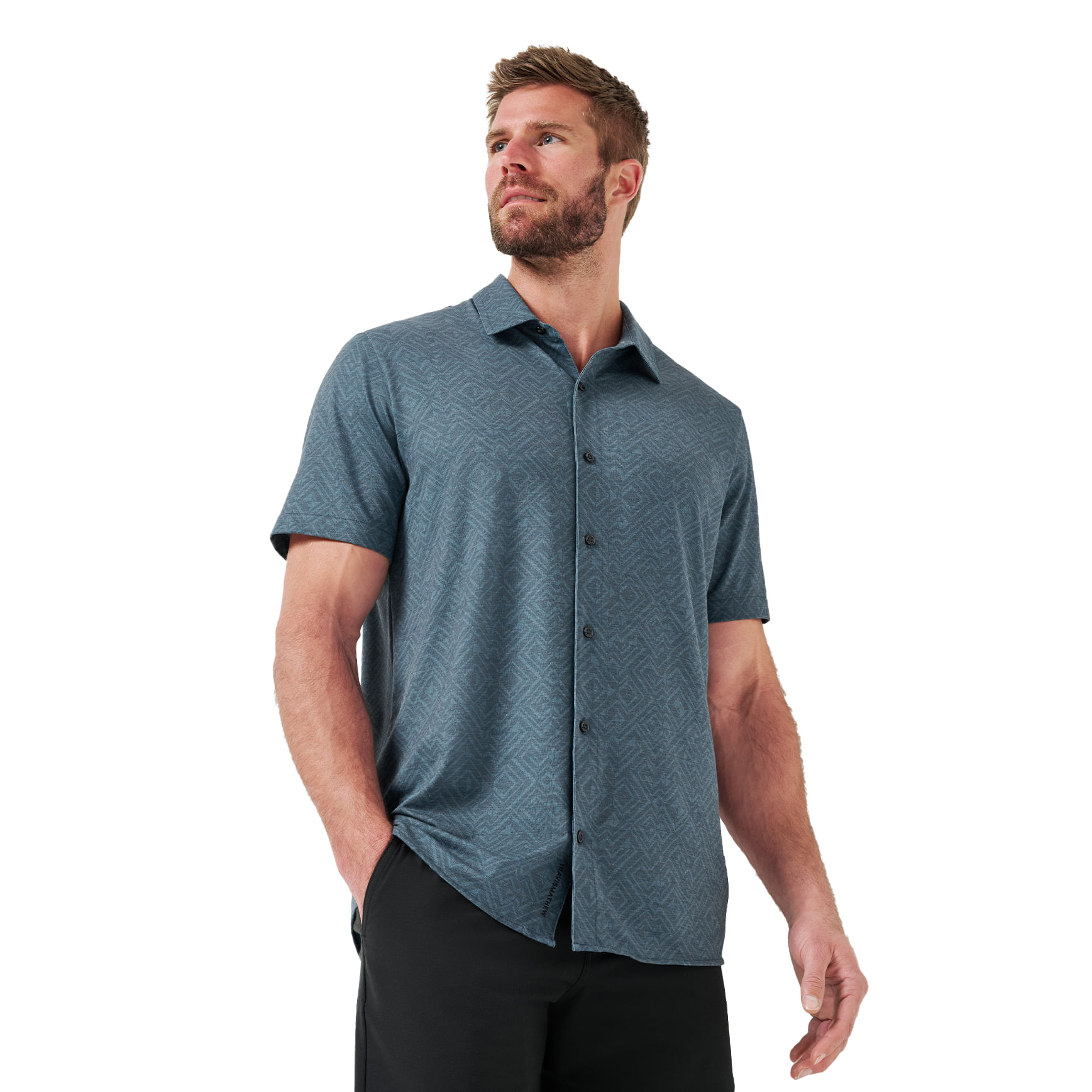 TravisMathew-Featherweight-Night-Short-Sleeve-Button-Up-Shirt---Men-s-Mood-Indigo---Vintage