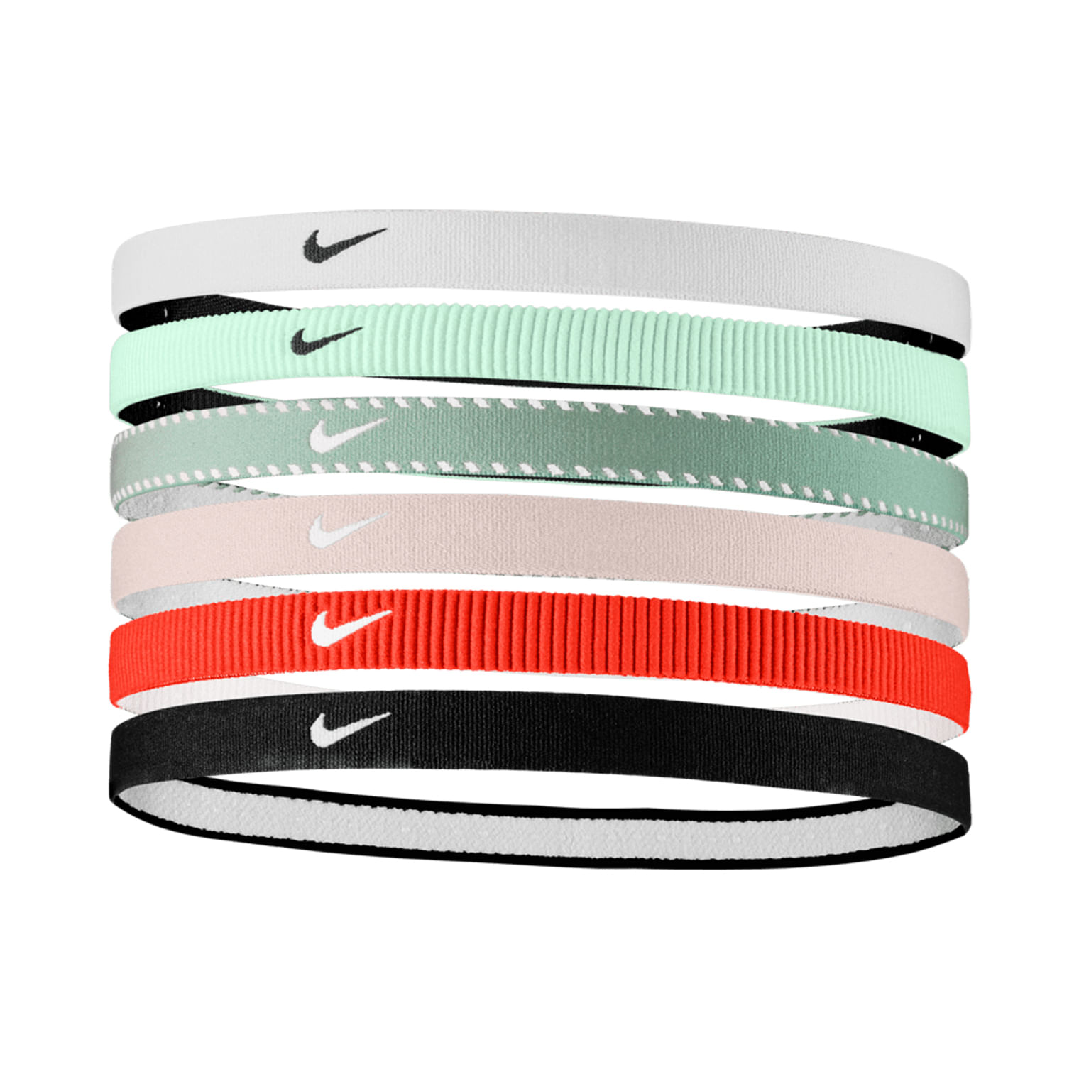 Nike-Flex-Classic-Headband--6-Pack--Cannon---Picante-Red---Black