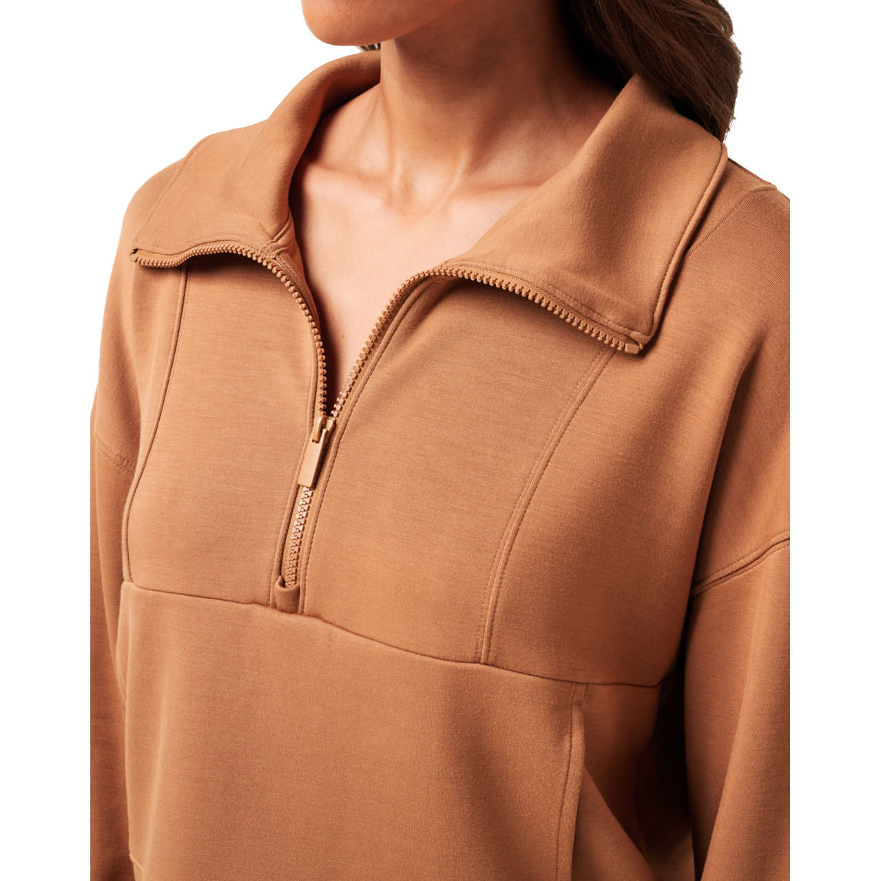 TravisMathew-Skyloft-Soft-Half-Zip---Women-s-Chestnut