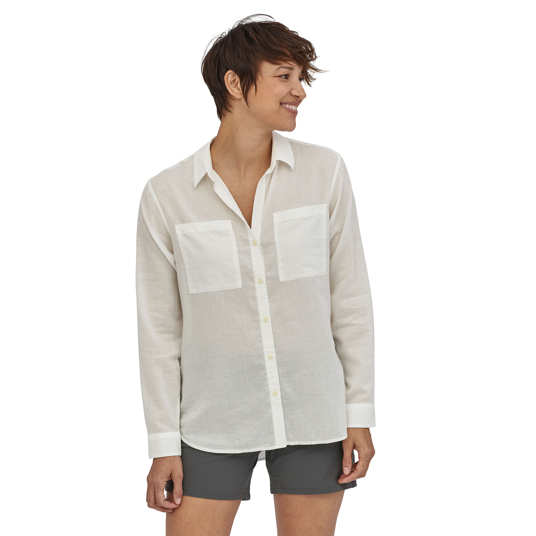 Patagonia Lightweight A/C Buttondown Shirt - Women's - White XS